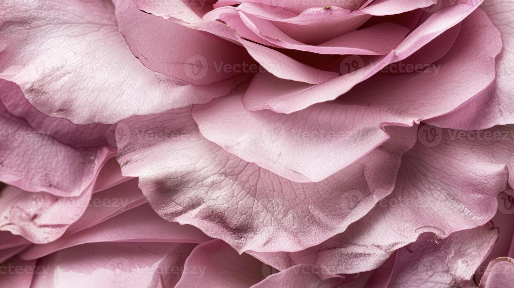 A closeup of the delicate petals of a pink rose suggesting the use of floral remedies in traditional medicine for emotional healing photo