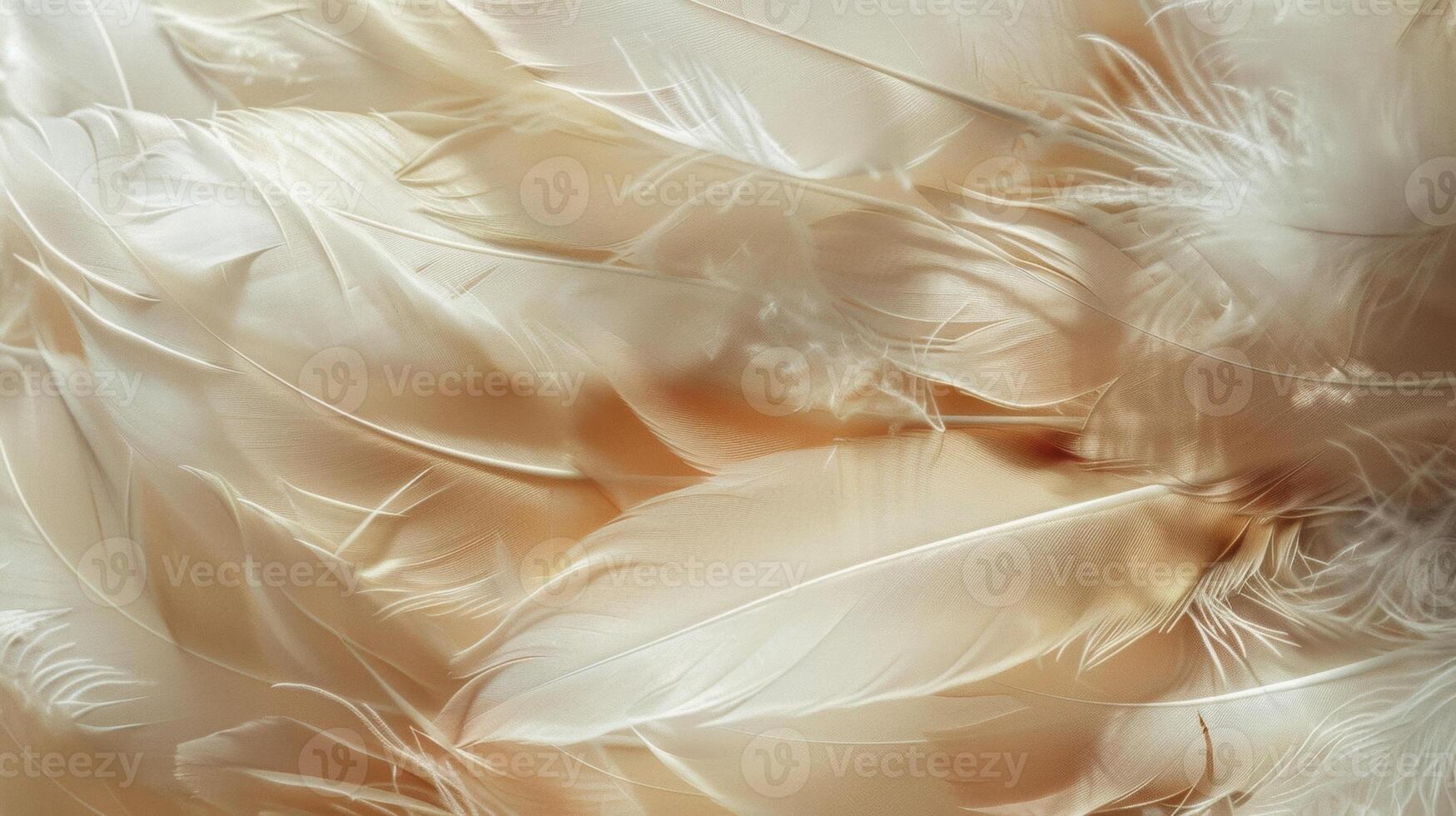 A closeup of a dreamcatchers feathers showcases their soft and delicate texture representing the lightness and freedom of our dreams photo