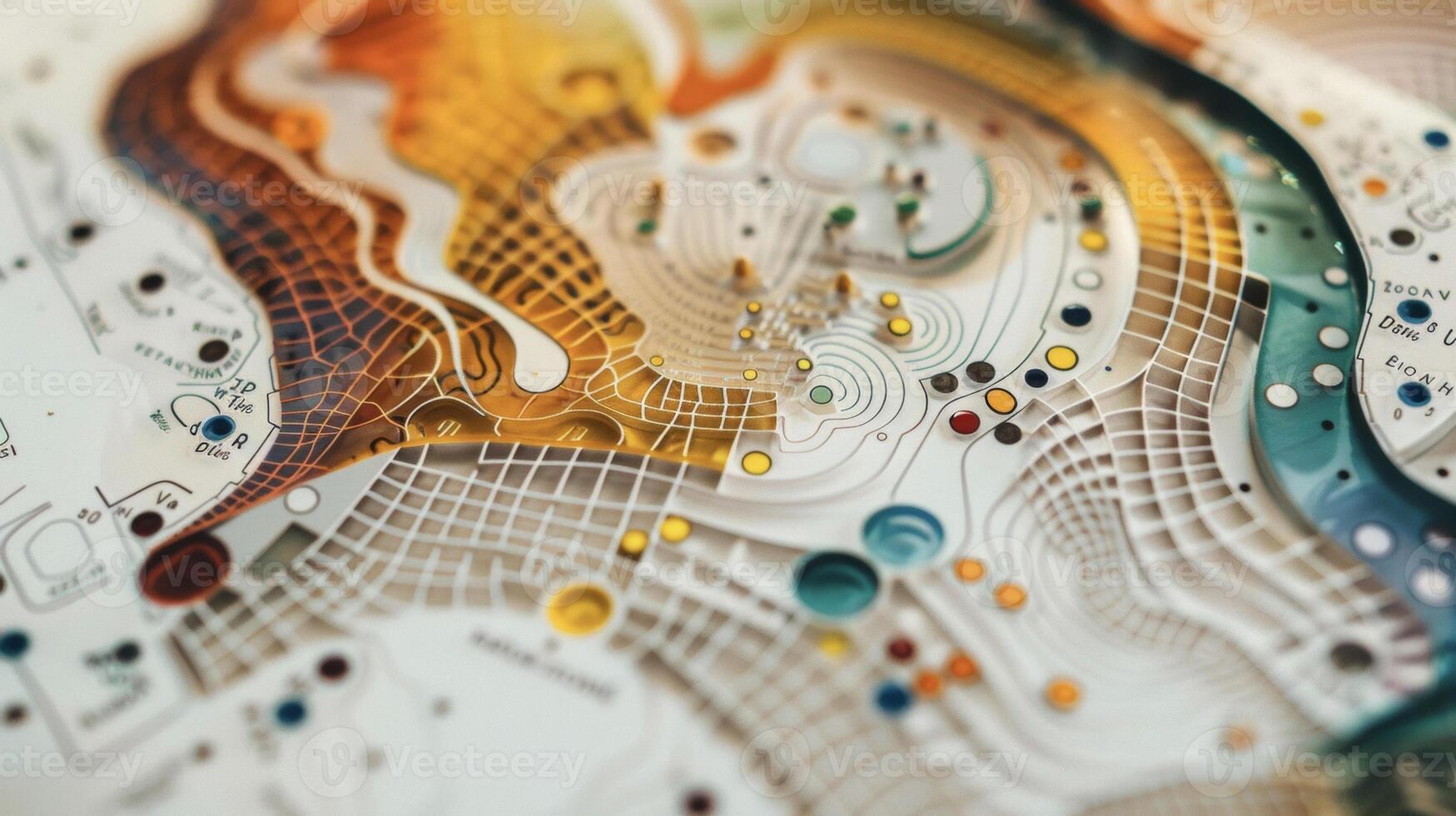 A detailed shot of a reflexology map highlighting the different zones and corresponding areas of the body that can be targeted for healing through touch photo
