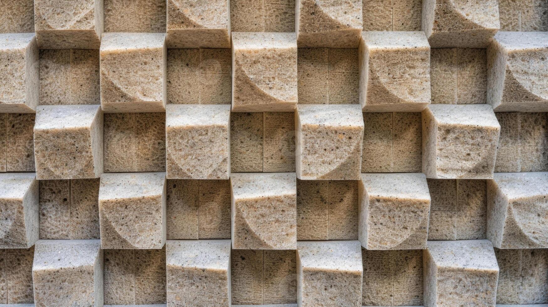 A textured panel made of a lightweight material used for soundproofing and reducing environmental noise in buildings photo