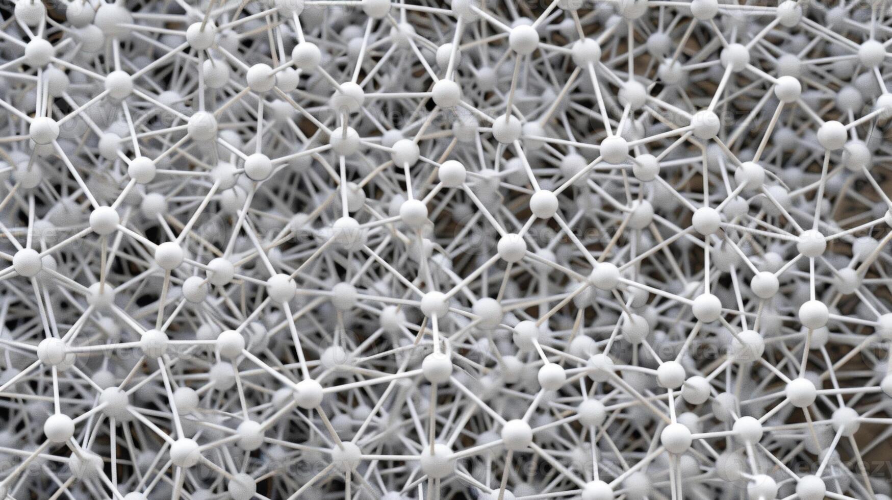 A topdown view of the aerographites network revealing the repetitive and symmetrical nature of its design. The strands and nodes are evenly spaced creating a visually appealin photo