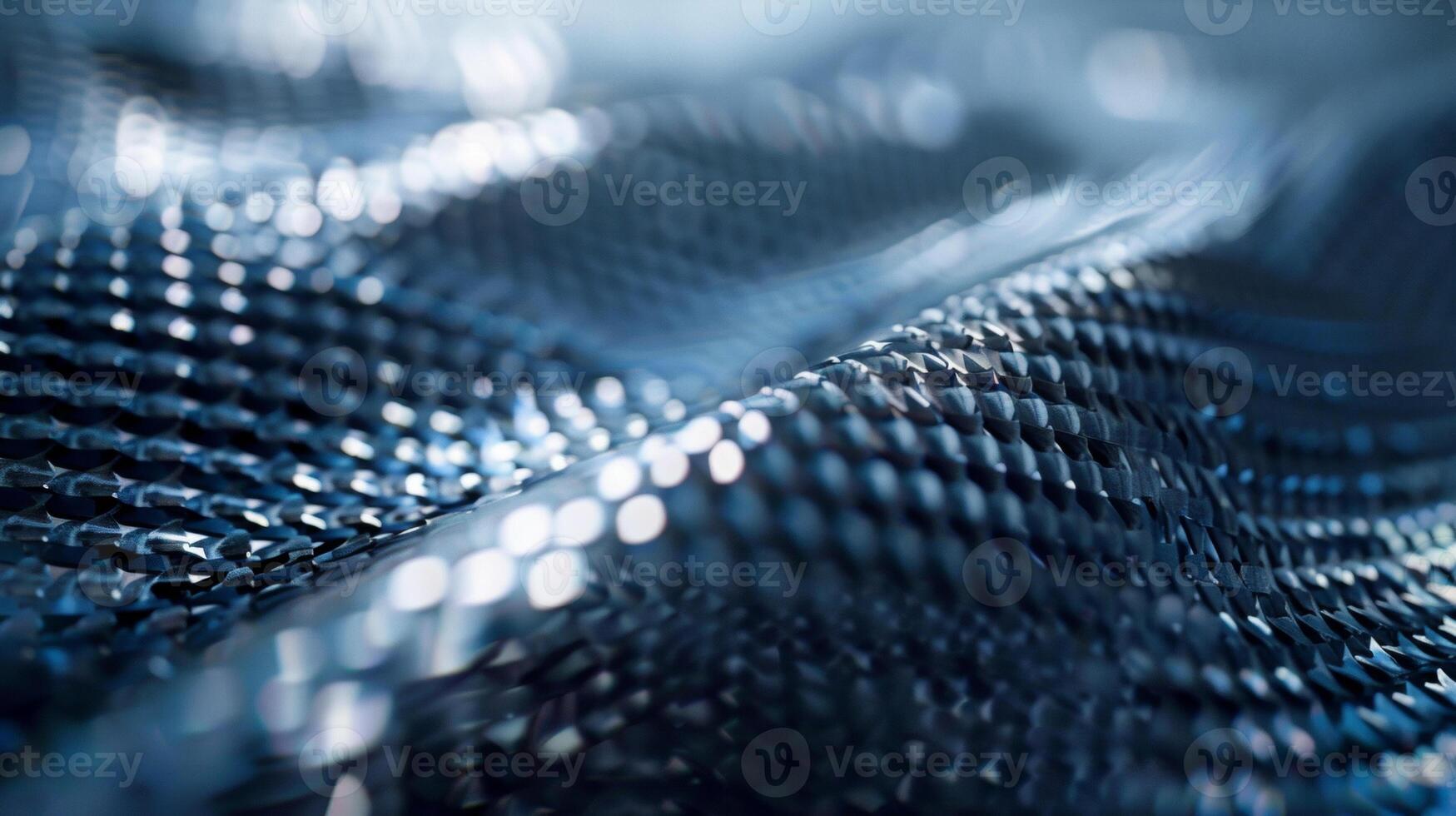 A closeup of a thin flexible film coated in tiny densely packed nanomaterials. The chemical composition of the film is a mix of carbon silicon and other proprietary component photo