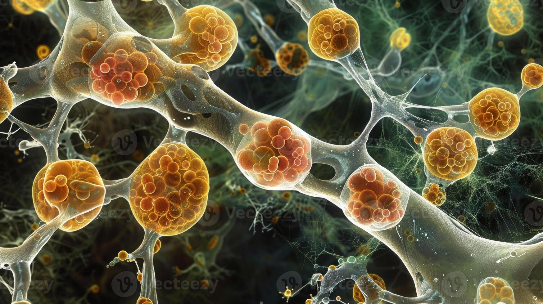 An electron micrograph image reveals the microscopic structure of a nanobubble membrane designed to filter and purify polluted water photo