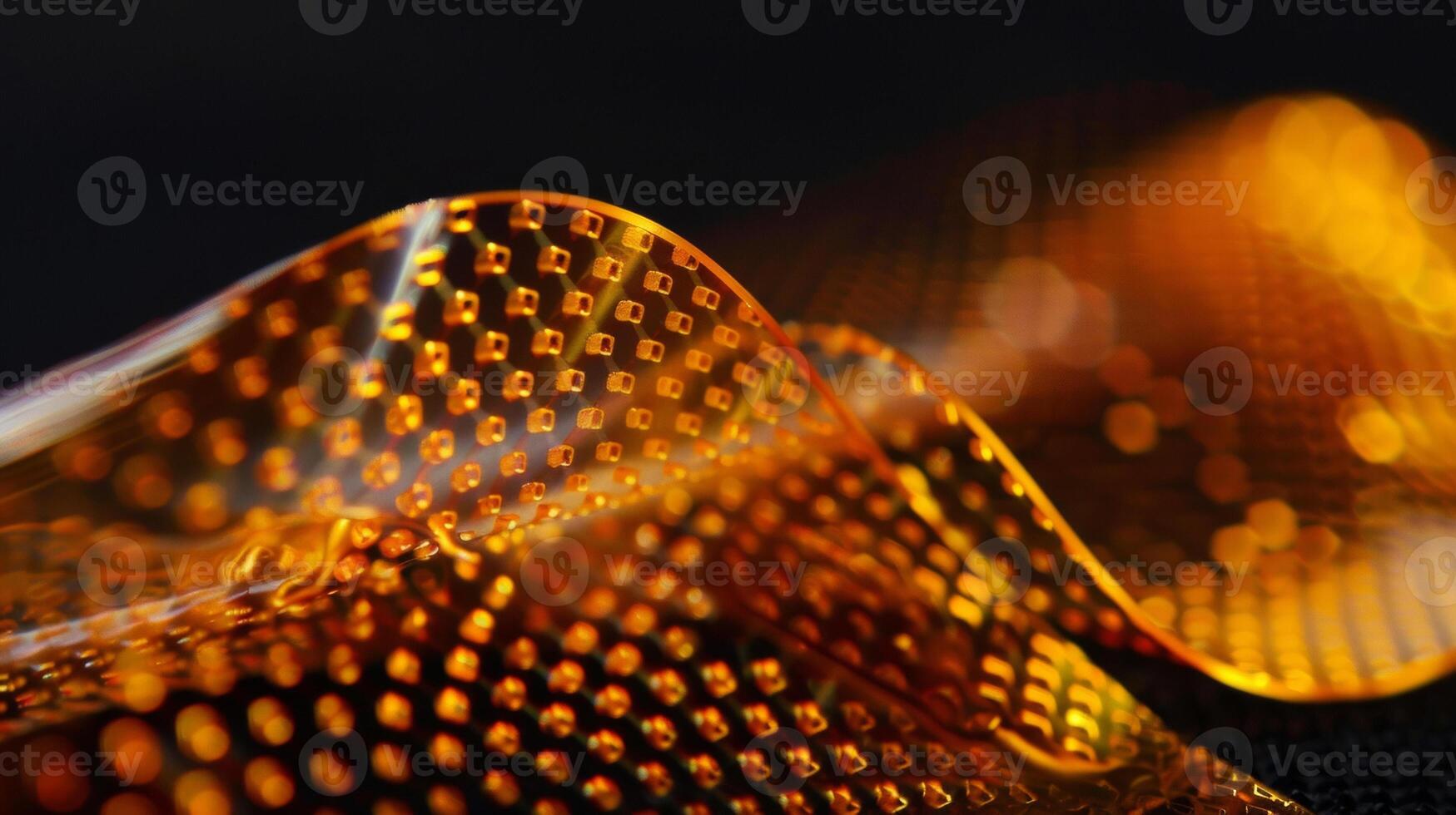 A micro shot of a graphenebased flexible circuit highlighting its ability to bend and fold without compromising its conductivity opening the door for innovation in flexibl photo