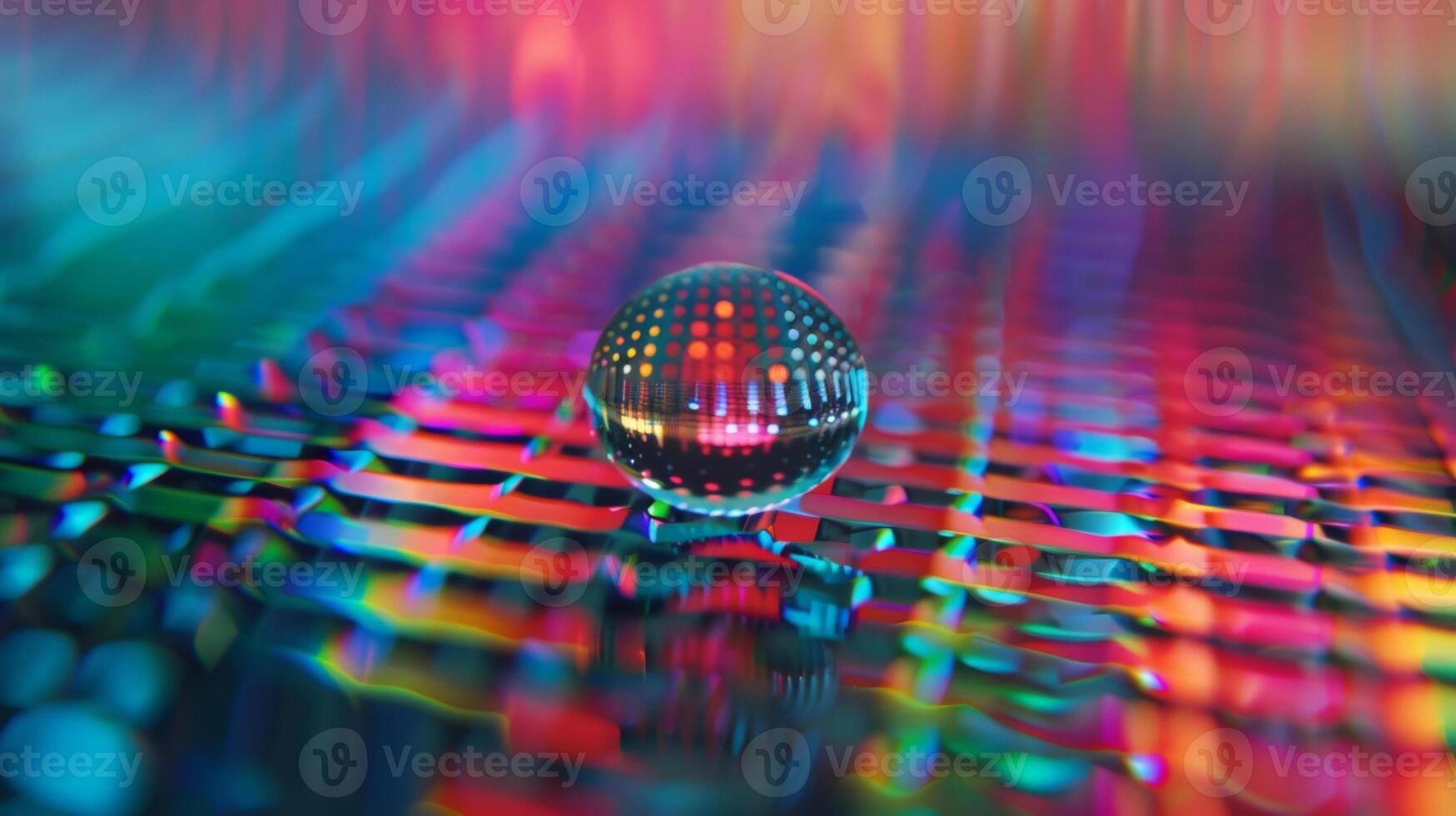 A magnified image of a single quantum dot with its distinctive shape and size visible demonstrating the tiny but powerful unit that contributes to the high resolution of thes photo