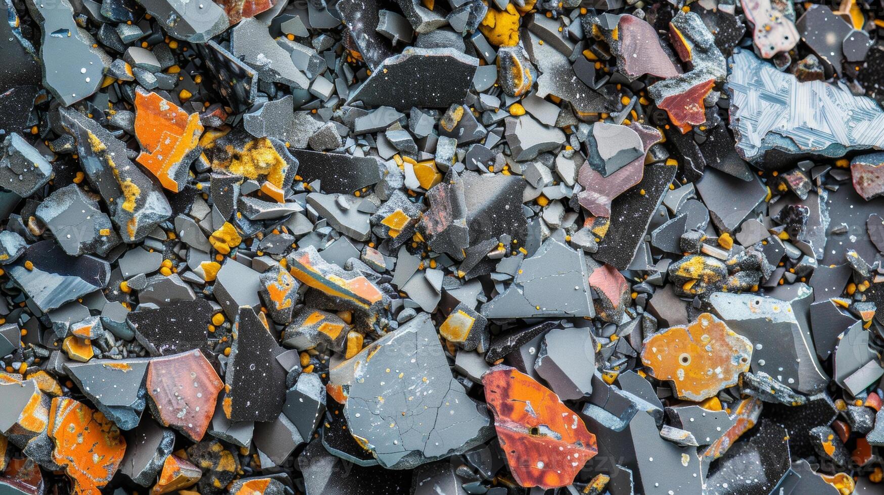 A magnified image of aerographite particles blending seamlessly with other materials such as concrete or plaster in the construction of a lowdensity building photo
