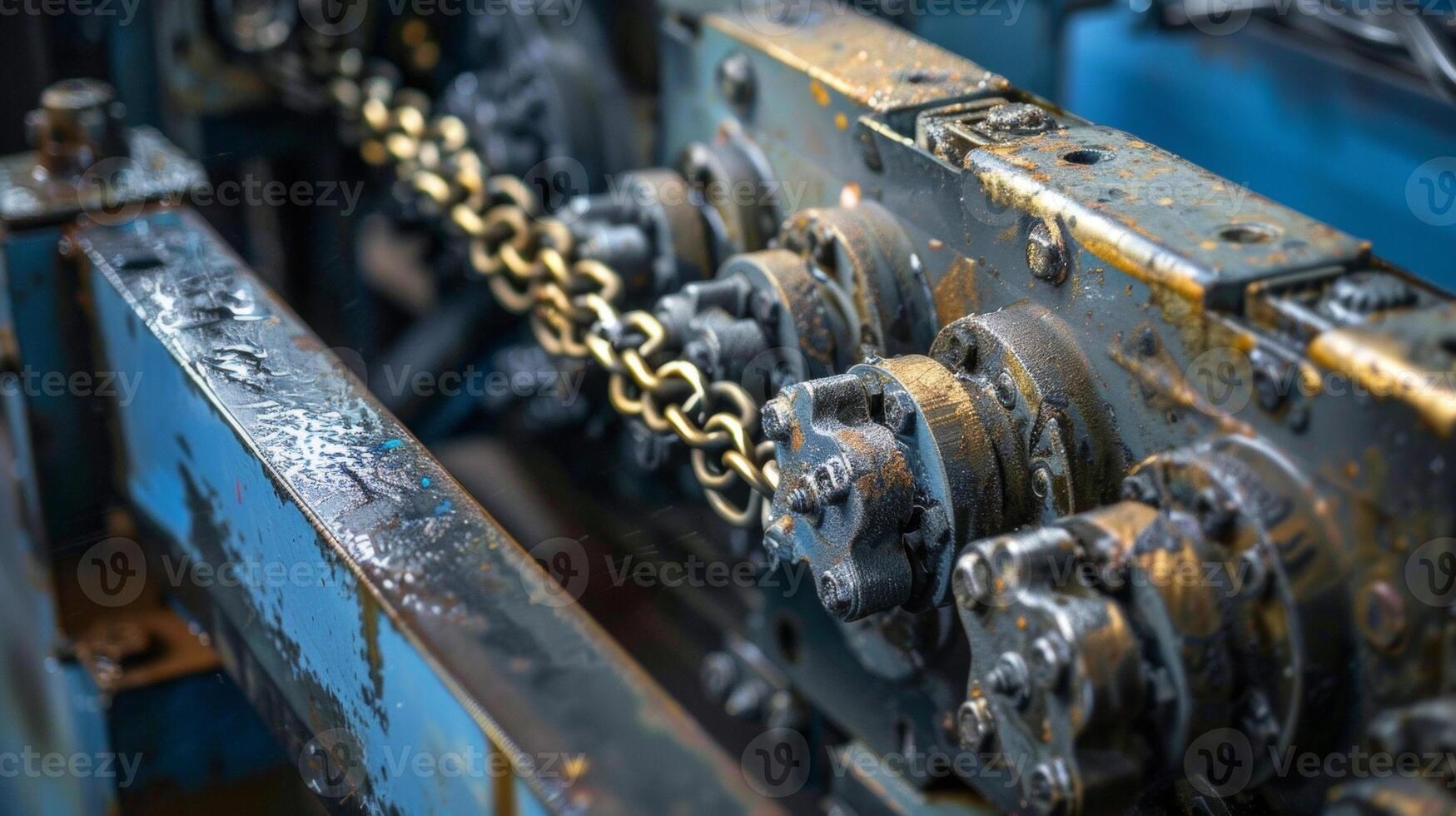 A closeup view of the tingedge machinery used to produce aerographite on a large scale. The automated process involves precise molding and bonding techniques resulting i photo