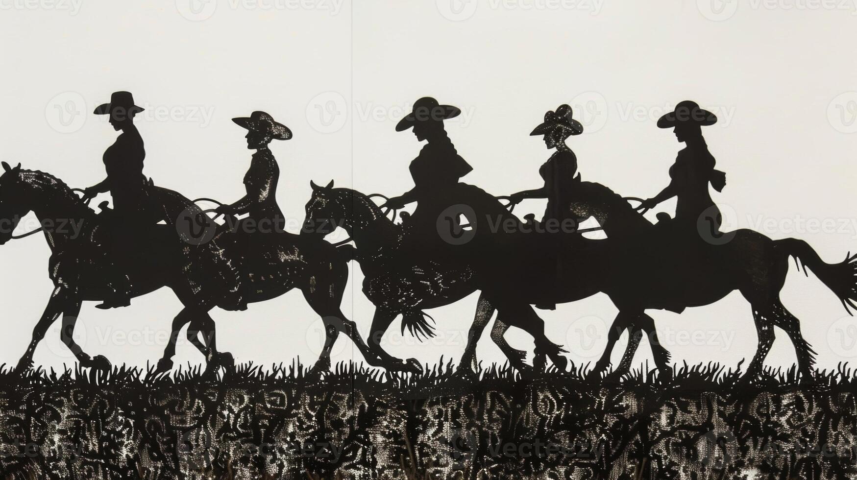 The strong and elegant outlines of cowgirls on horseback steal the show in this thoughtprovoking art display showcasing the often overlooked female pioneers of the Wild West photo