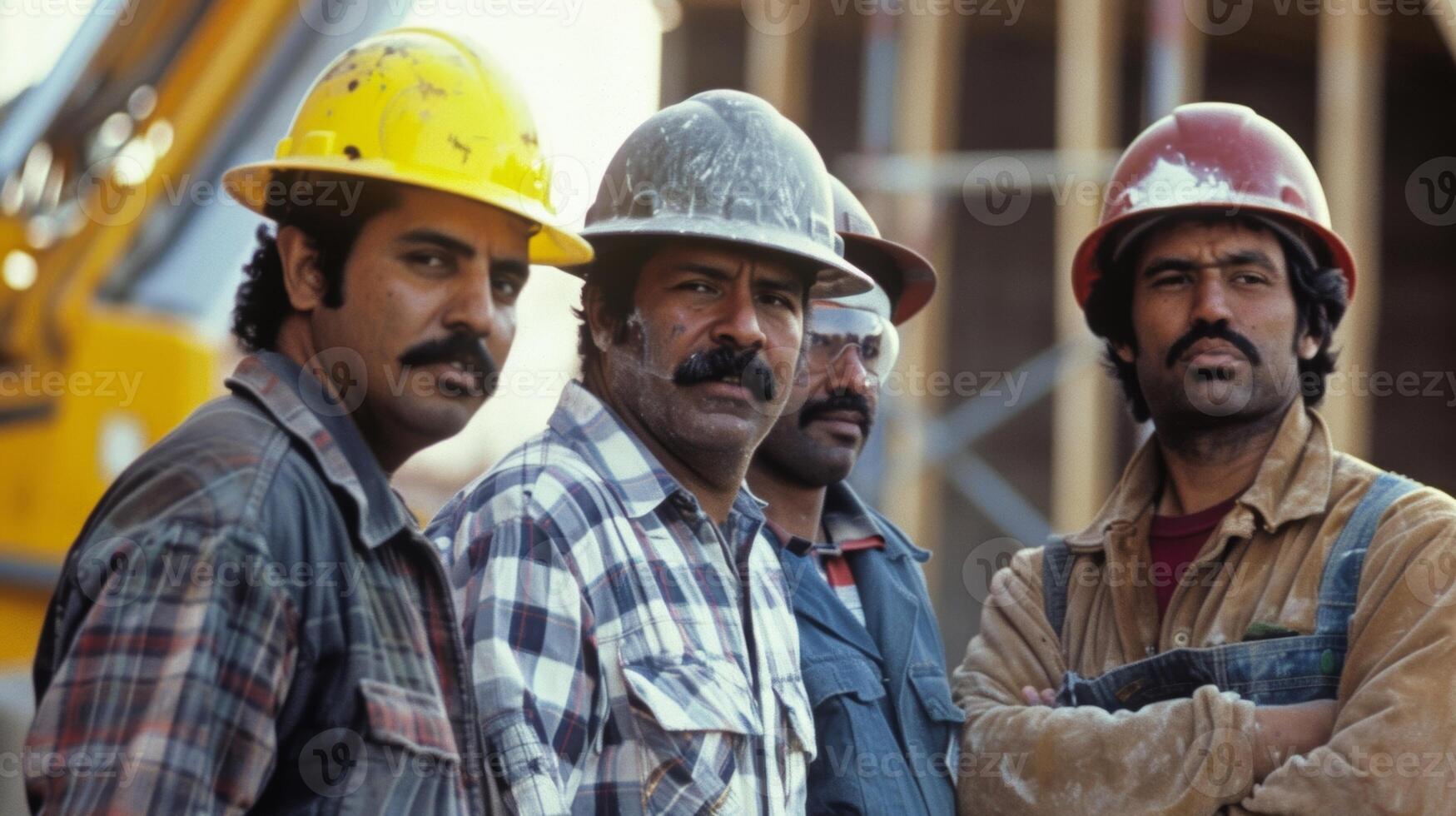 A feeling of teamwork and collaboration evident as the construction workers and supervisors work together to ensure the projects success photo