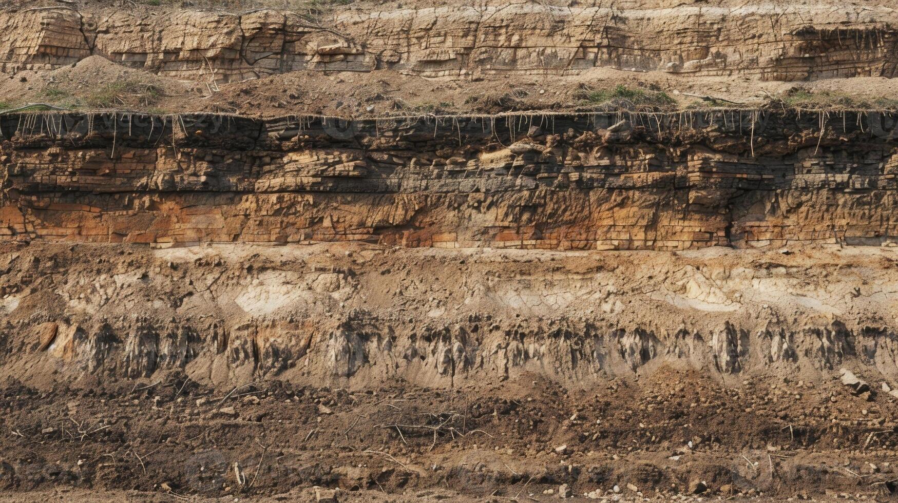 A silent witness to the passage of time with each layer of loess soil representing a different era photo