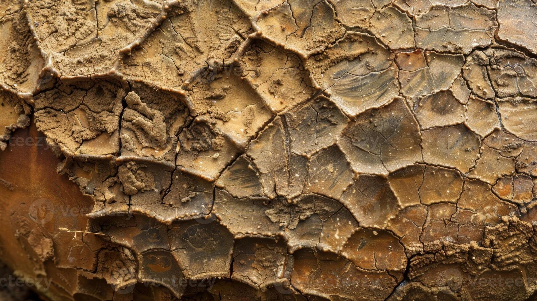 The intricate patterns formed on the surface of a mud pot resembling a piece of abstract art photo
