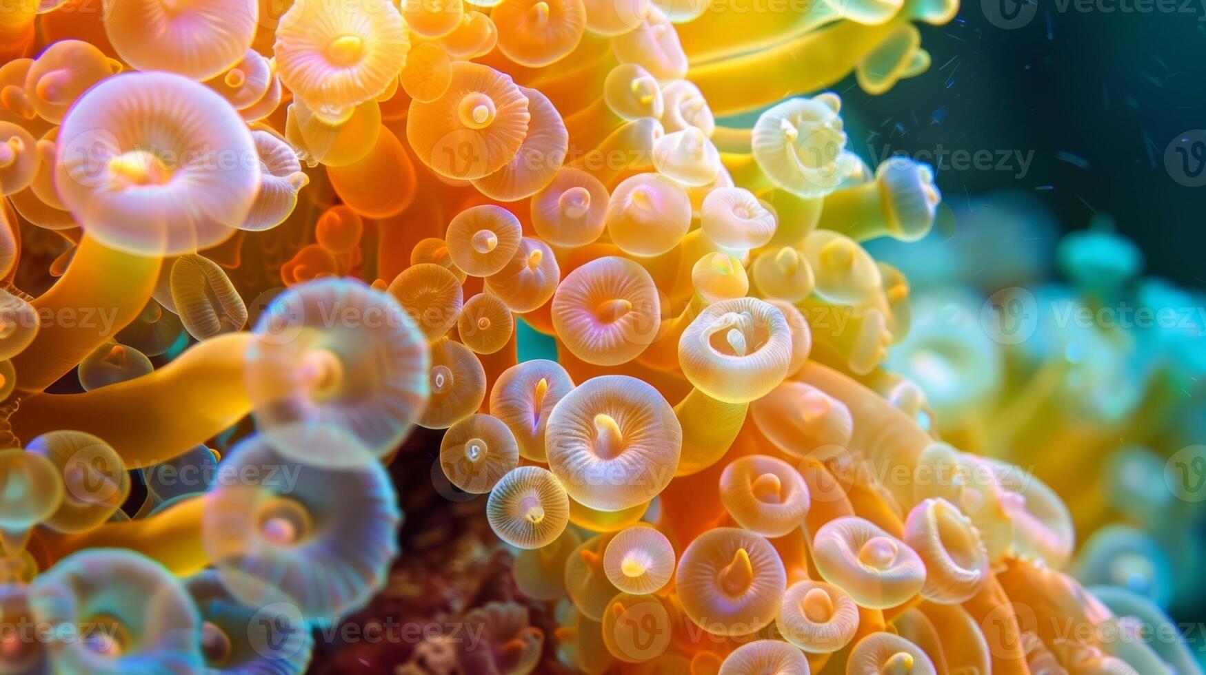 A remarkable display of reproduction as coral colonies synchronized their spawning to increase the chances of successful fertilization photo