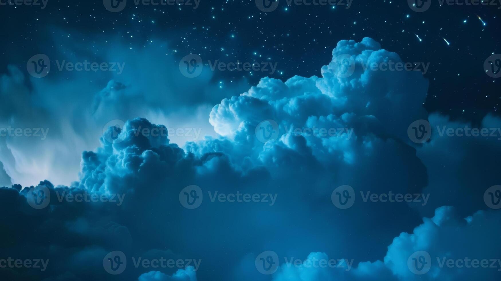 The glowing clouds of the night sky a reminder to appreciate the beauty of the world even in the darkness photo
