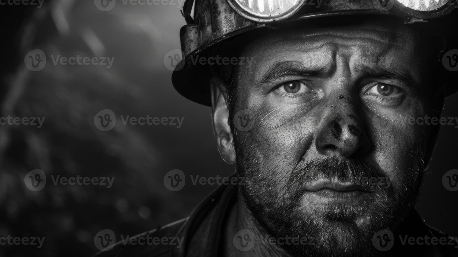 The coal miners headlamp is a small but powerful tool representing the determination and hard work required in this industry photo
