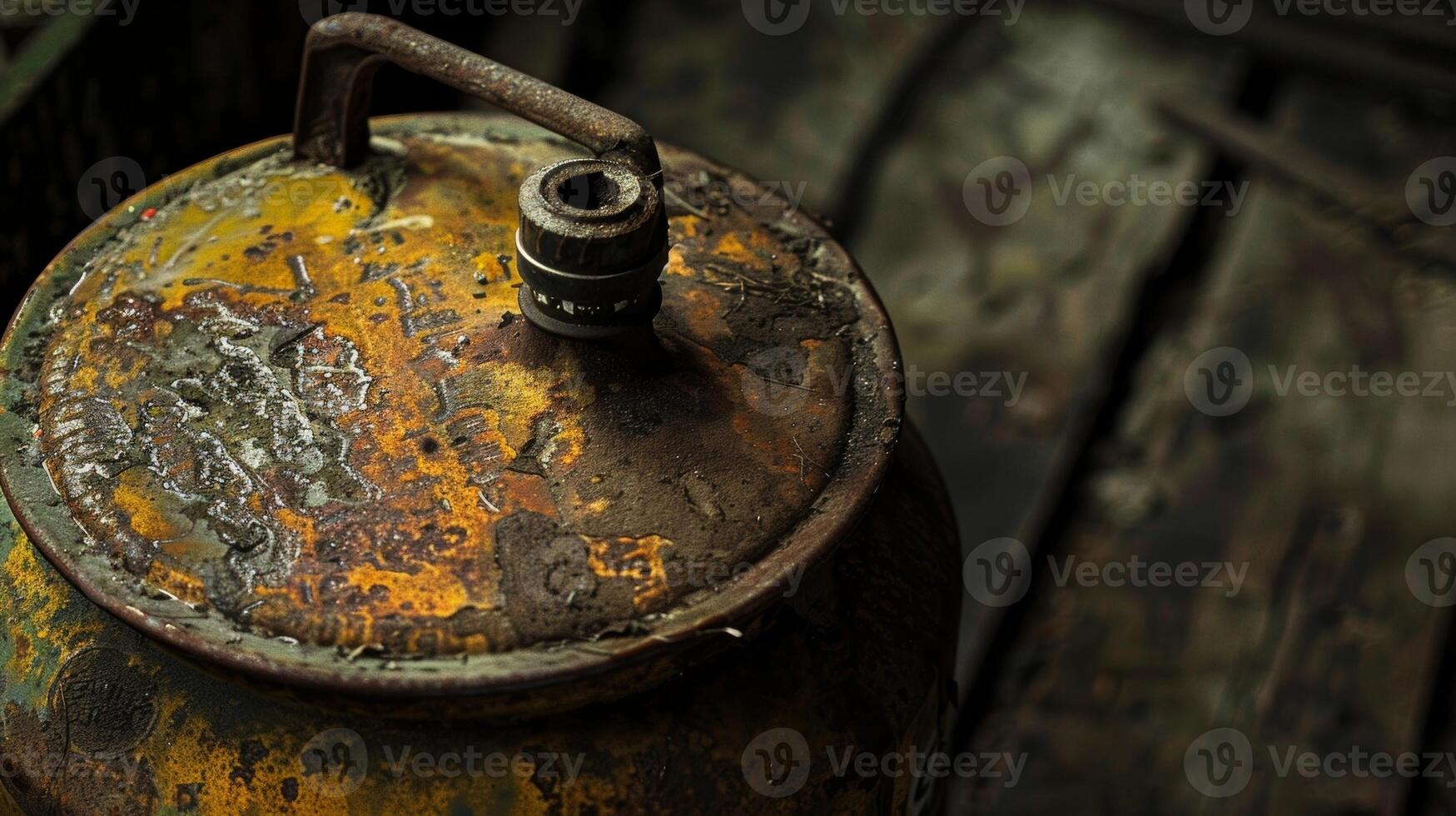 The years have worn away at the label but the oil can still holds its precious liquid undeterred by time photo