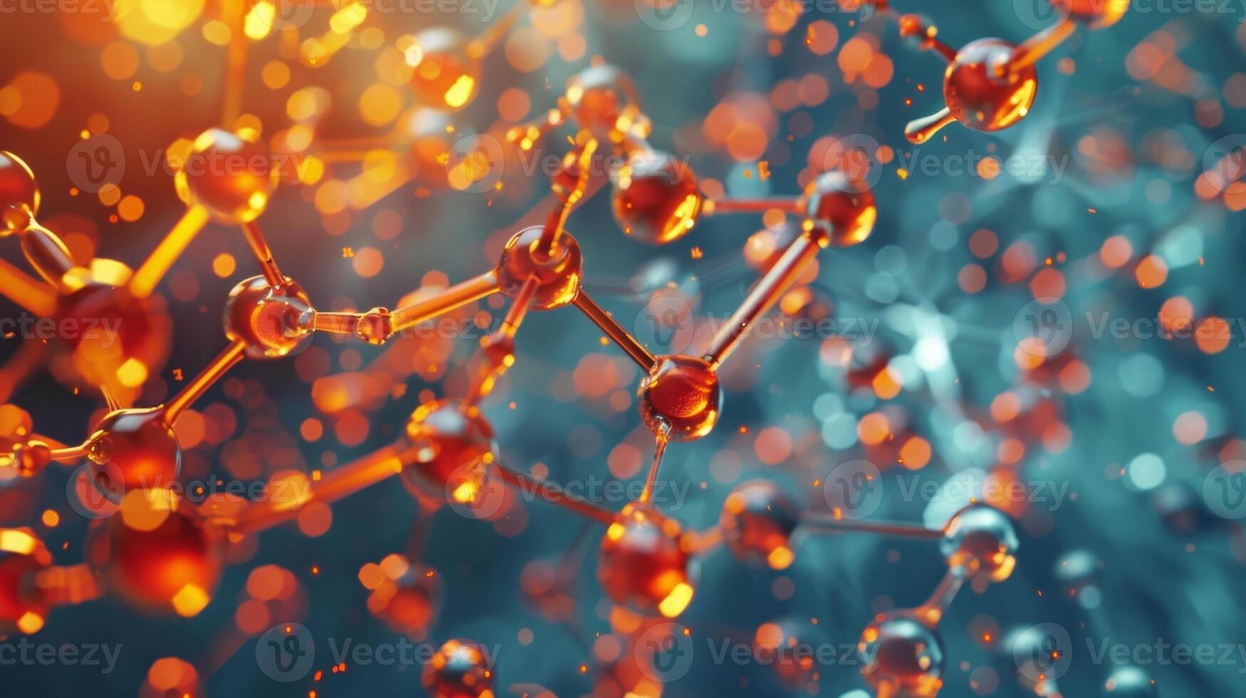 A 3D representation of intermolecular forces revealing the forces that bind molecules together in a crystal lattice photo
