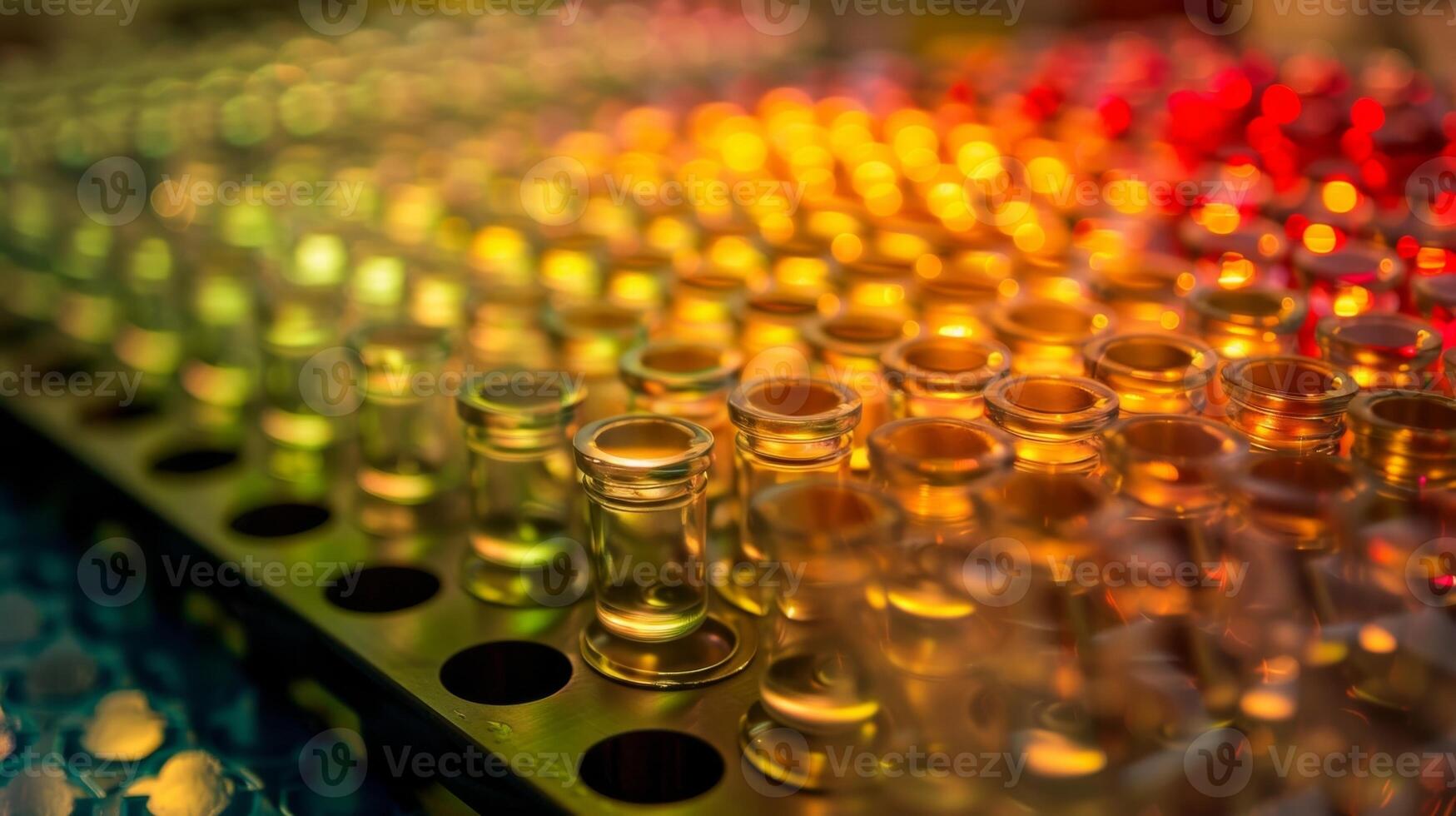 Microarrays of DNA samples sit in a temperaturecontrolled laboratory waiting to be analyzed and compared for potential genetic links to a range of autoimmune diseases photo