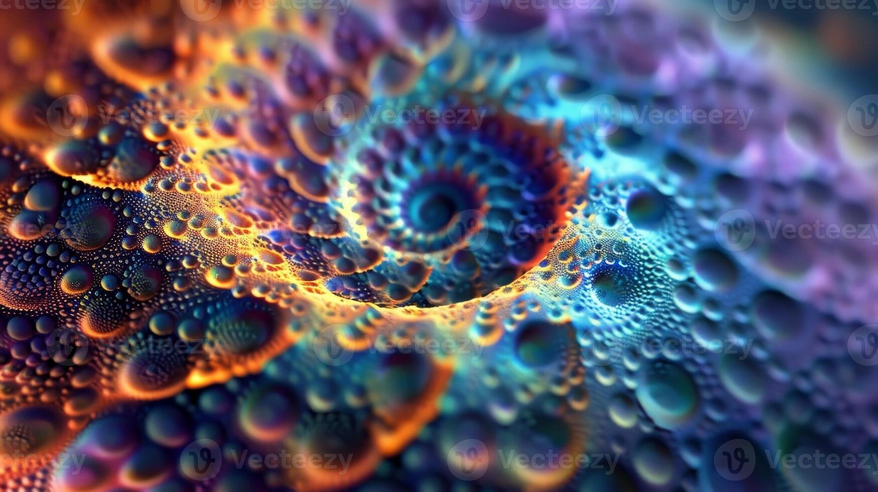 A fractal spiral representing the endlessly complex patterns found within genetic sequences photo