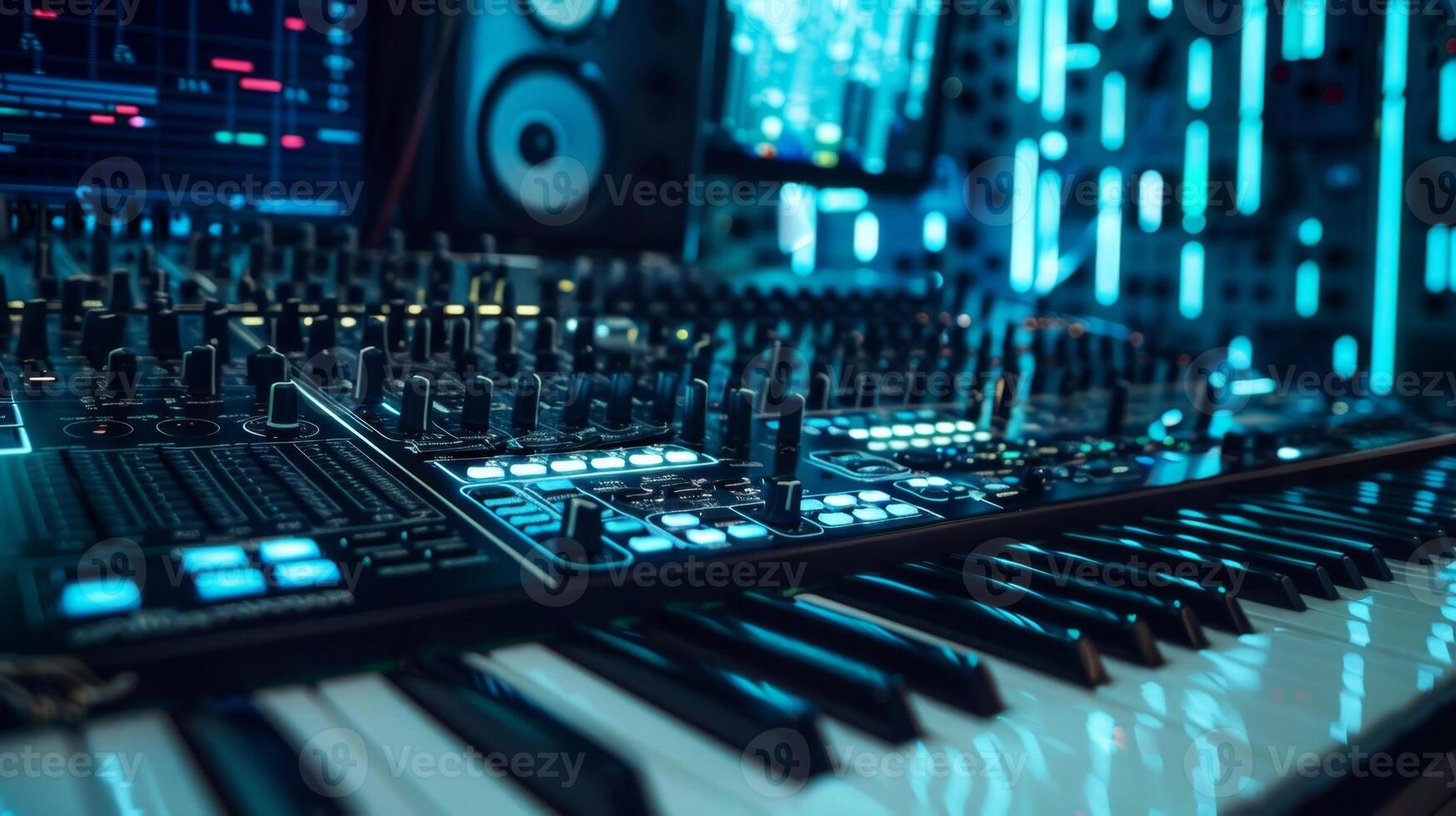 Samples and synths are seamlessly integrated into the track through a precise data flow creating a harmonious blend of sounds photo