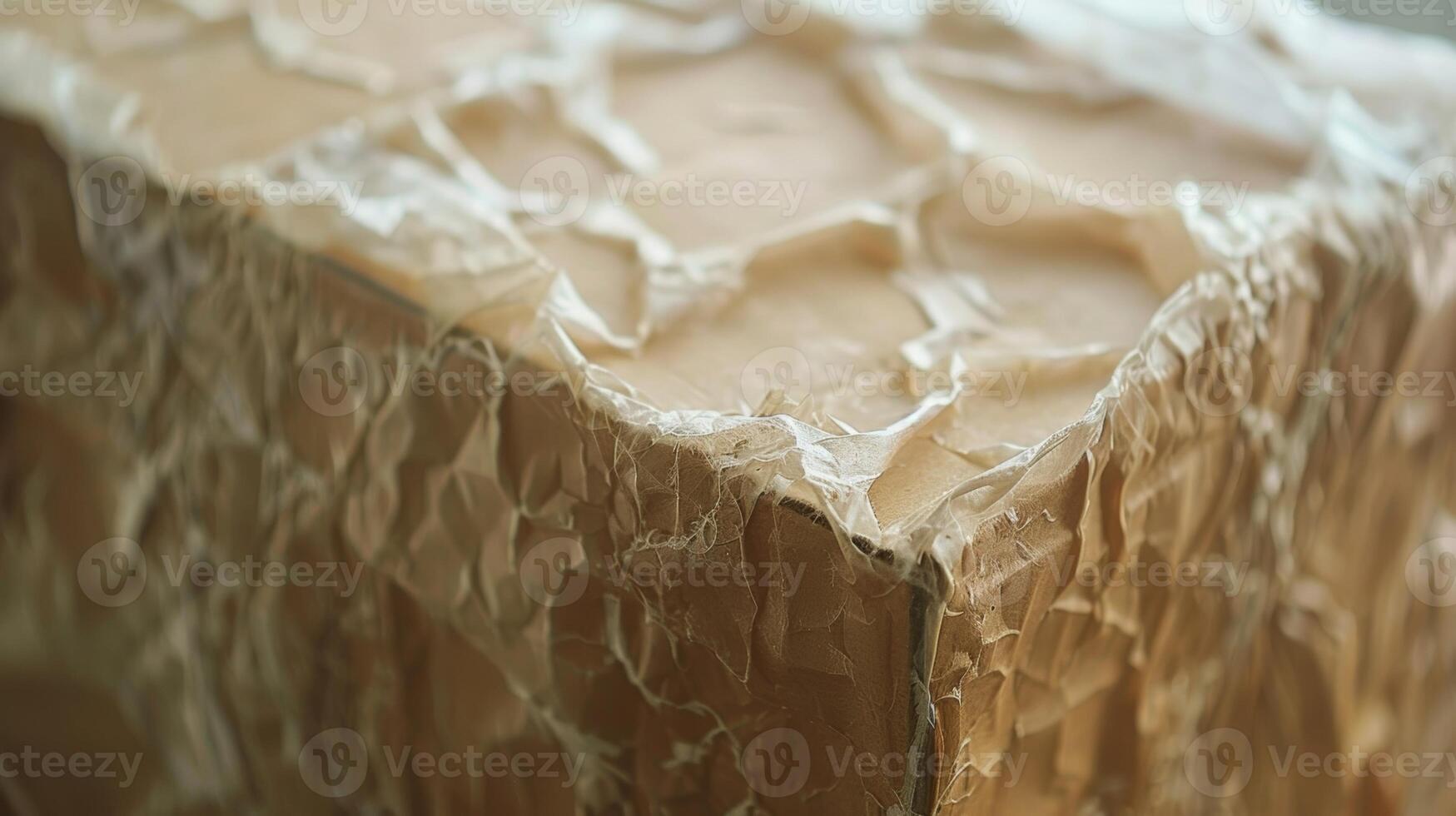 A shipping box made from biodegradable materials designed to break down and return to the earth after use photo