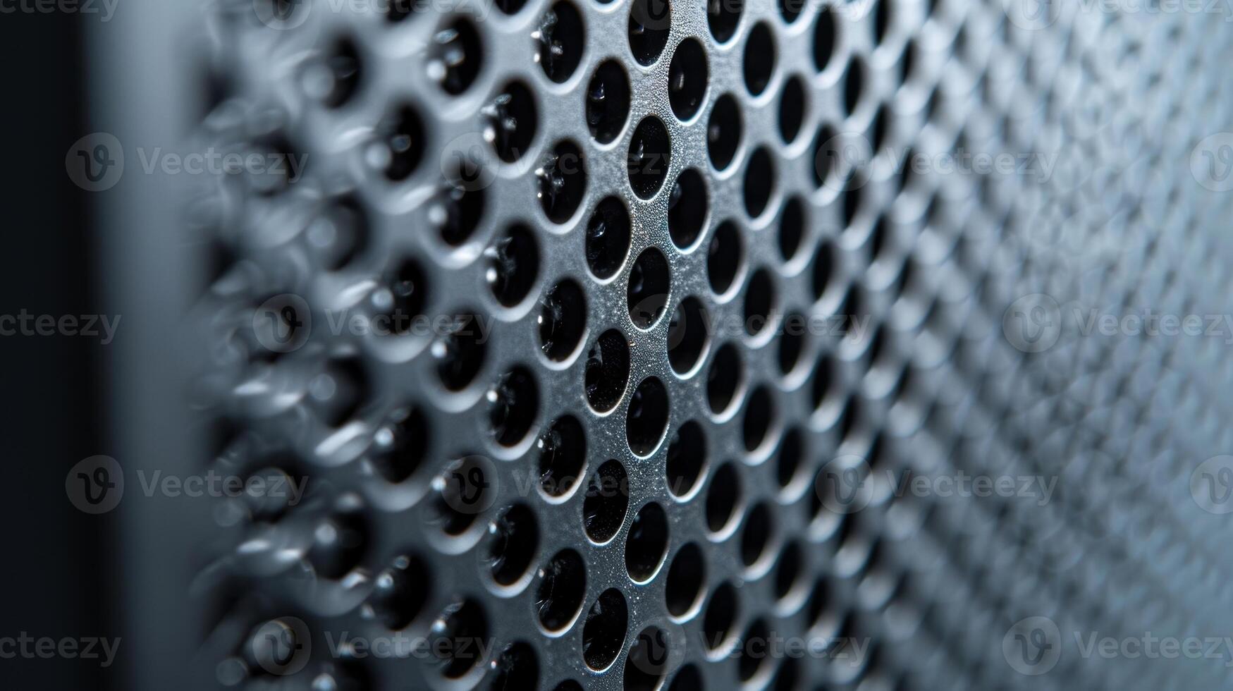 A detailed shot of the ventilation holes demonstrating a co meshlike texture for efficient airflow and cooling photo