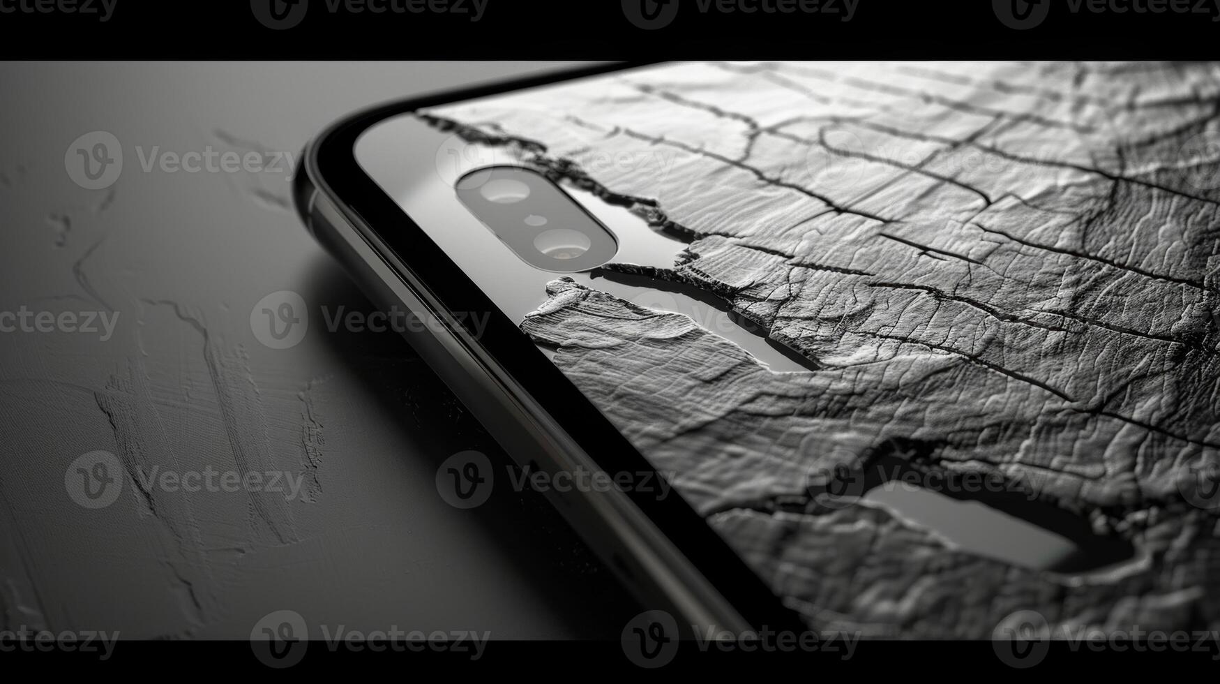 The embossed surface of the touch panel is reminiscent of tree bark with its organic earthy texture adding a touch of natural warmth to the sleek device photo