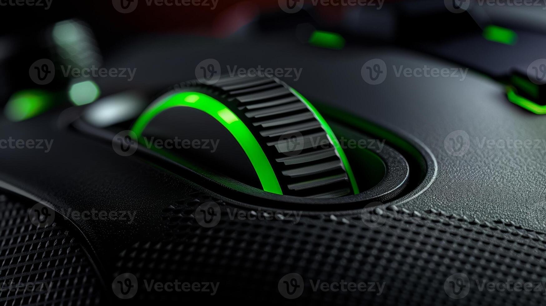 The rubberized texture of the scroll wheel provides a nonslip grip for precise scrolling during intense gaming sessions photo