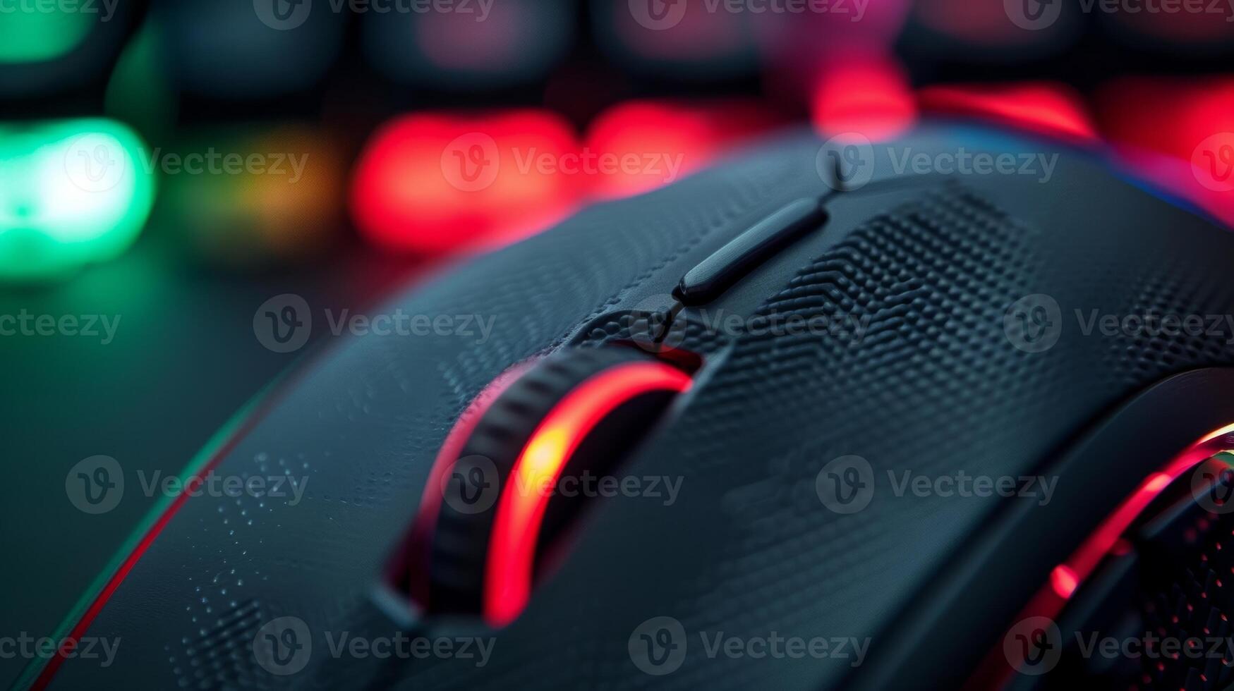 The textured base of the gaming mouse allows for smooth and precise movement on any type of surface ideal for competitive gaming photo