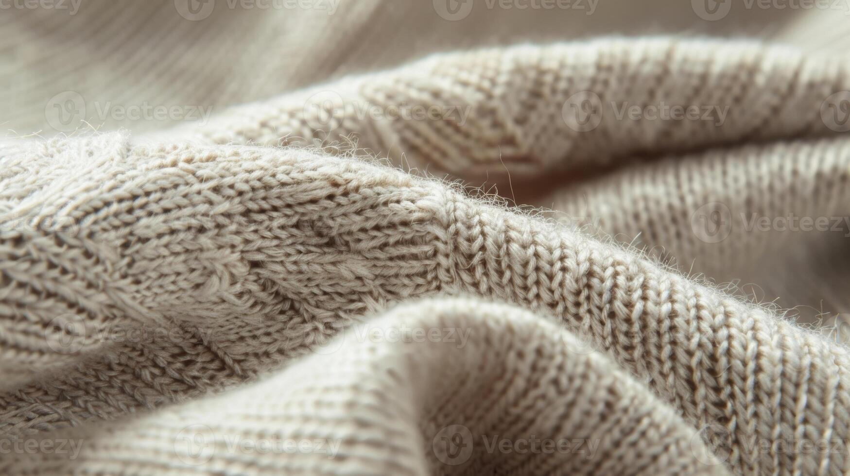 The uneven surface of the cashmere sweater adding dimension and depth to the otherwise plain fabric photo