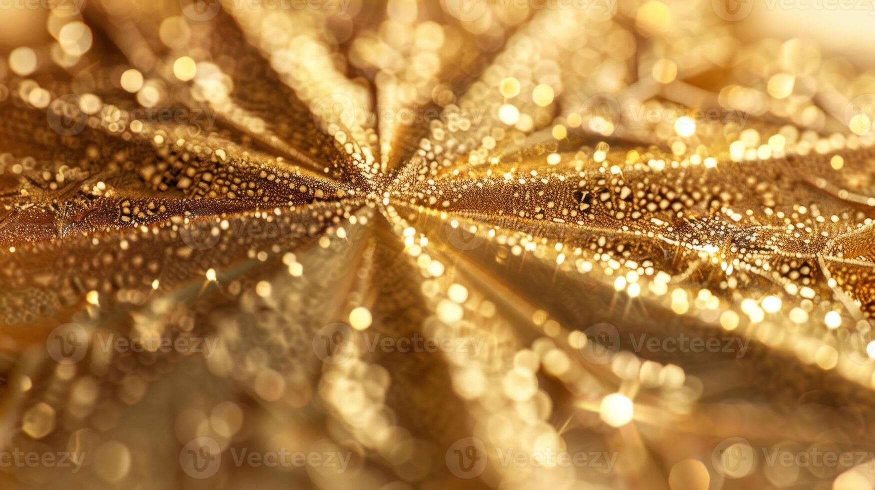 The intricate details of a gold foil star decal with each point outlined in shimmering metallic and glowing with a warm inviting light photo