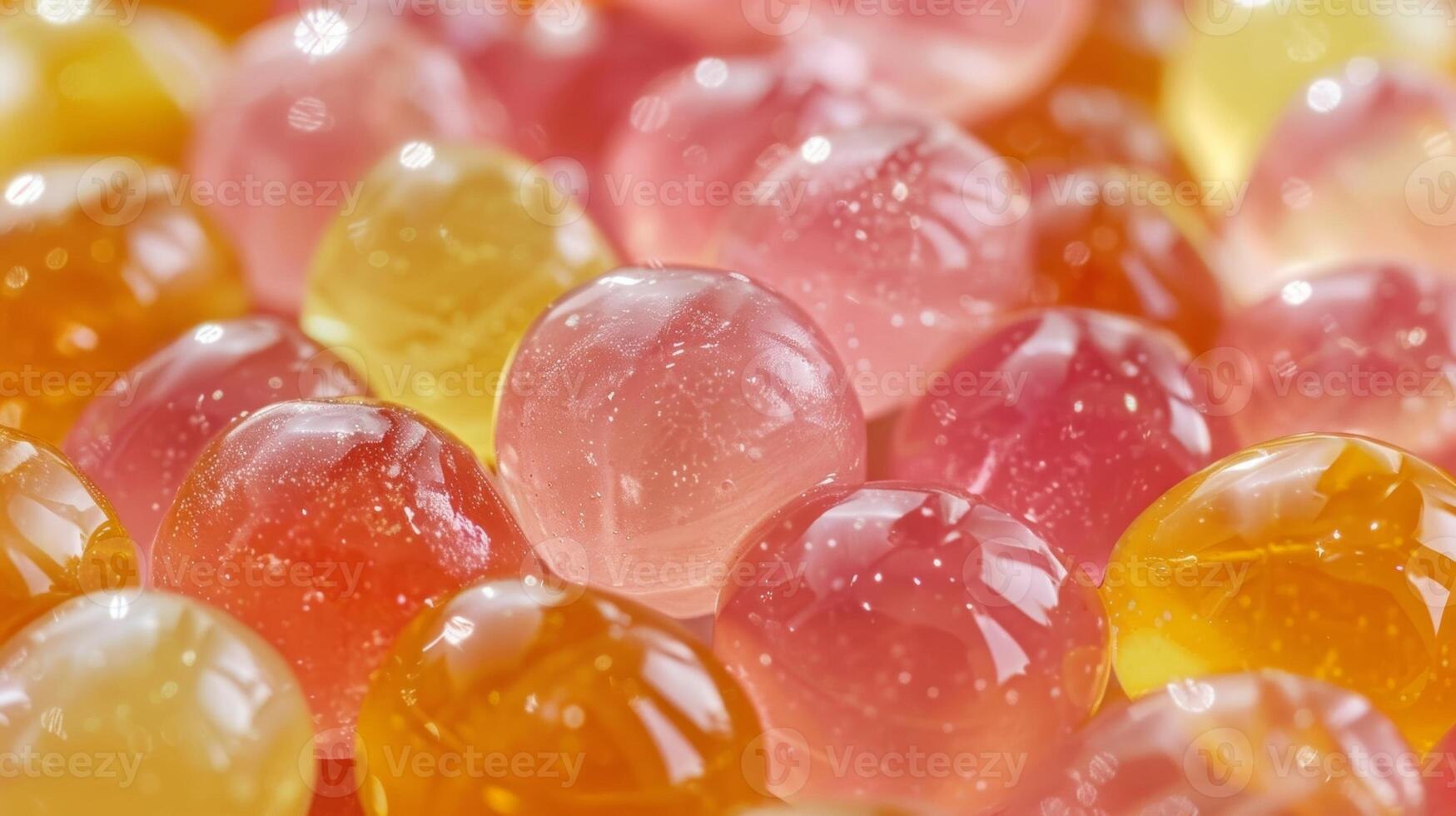 Smooth and supple these jelly candies have a super glossy sheen that only adds to their enchanting appearance almost like orbs of glowing liquid ped inside photo