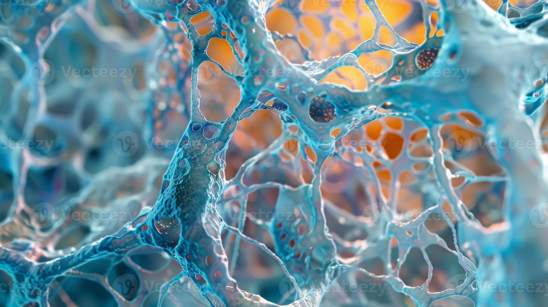 A highresolution image of a hepatocytes cytoskeleton showcasing the structural support necessary for its detoxification tasks photo