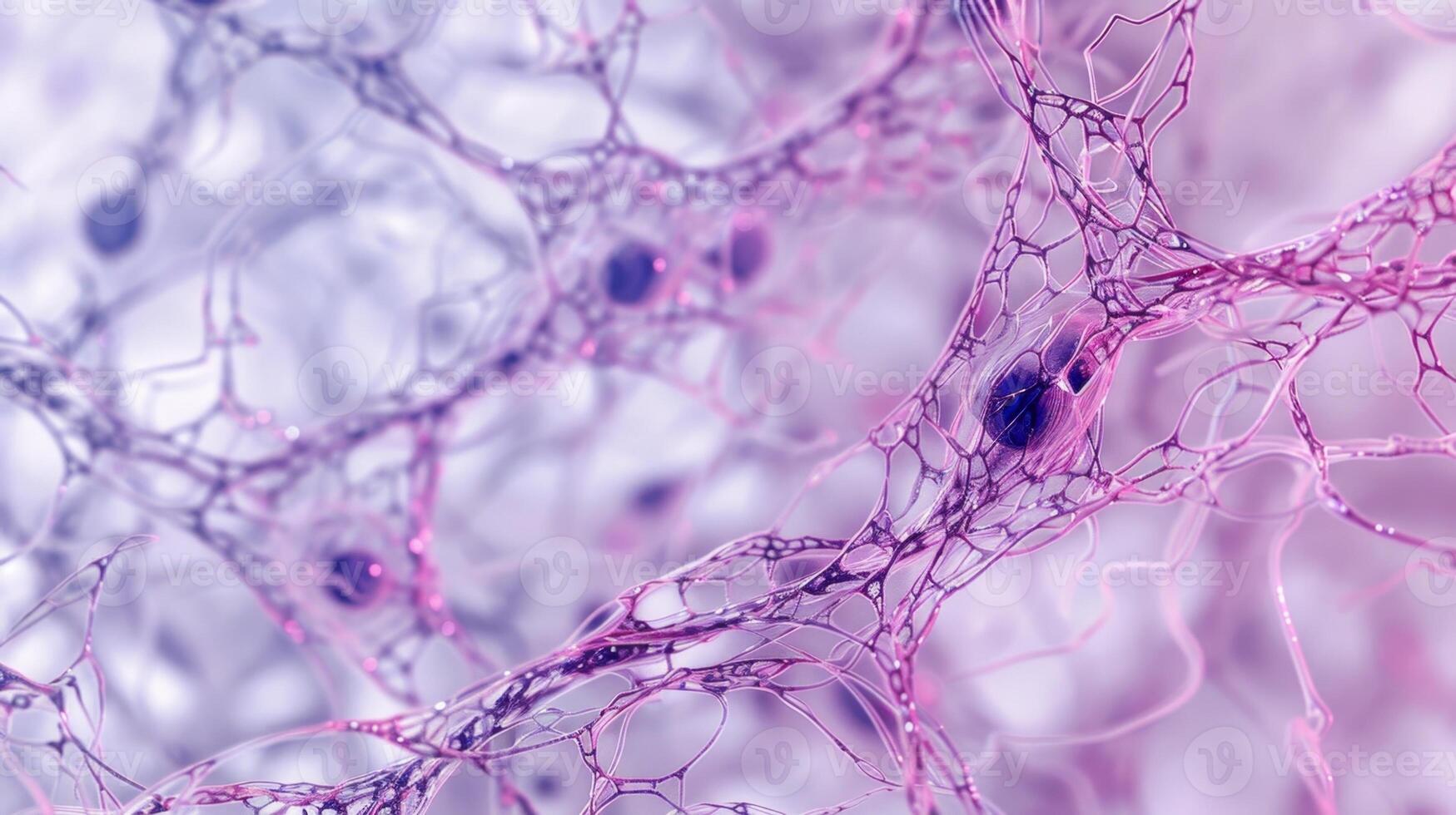A network of branched cardiac muscle cells forming a complex web that allows for efficient communication and coordination photo