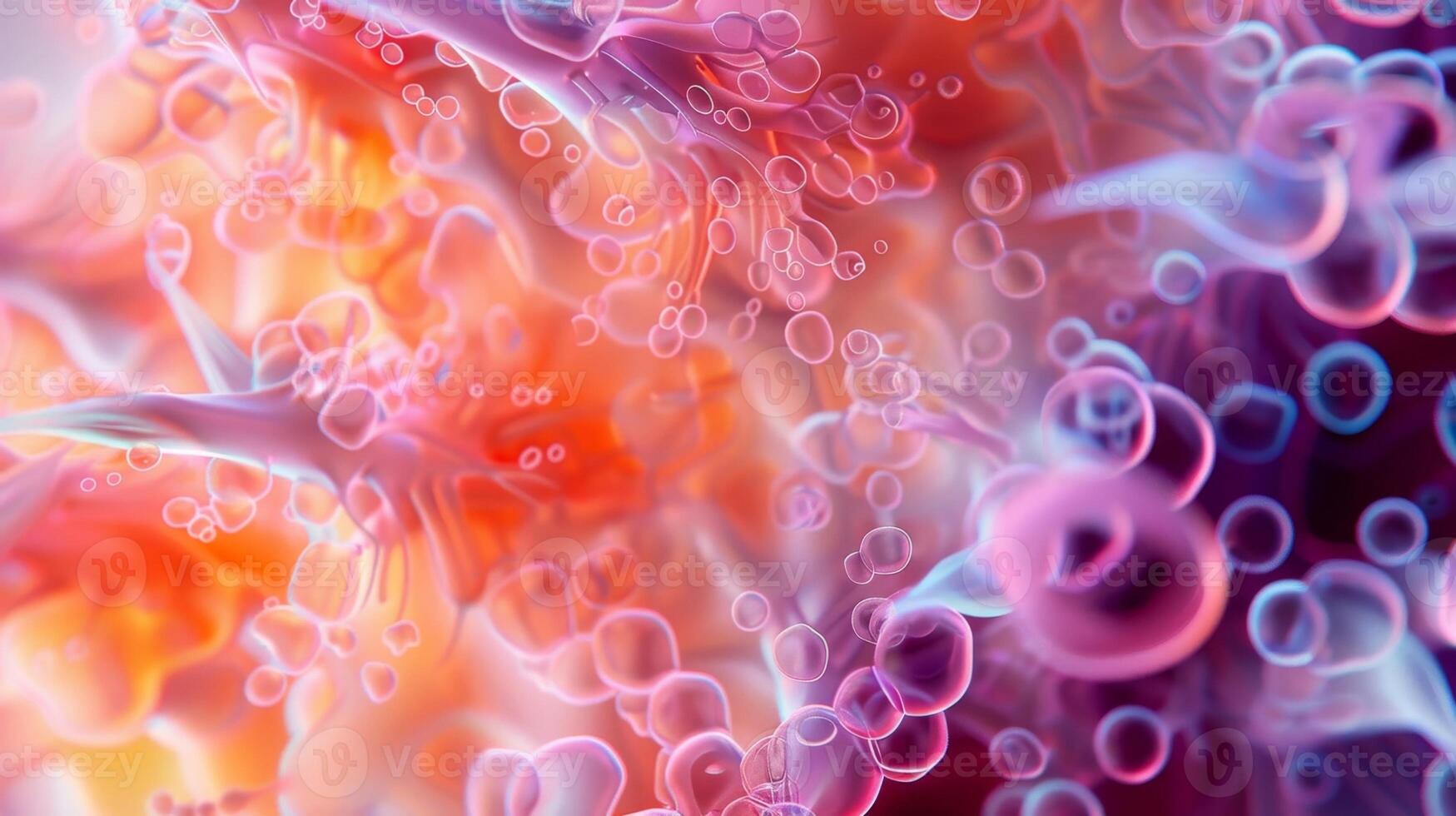 A microscopic view of the hair bulb the swollen base of the hair follicle where new hair cells are formed and nourished by a rich supply of vessels and connective tissue cells photo