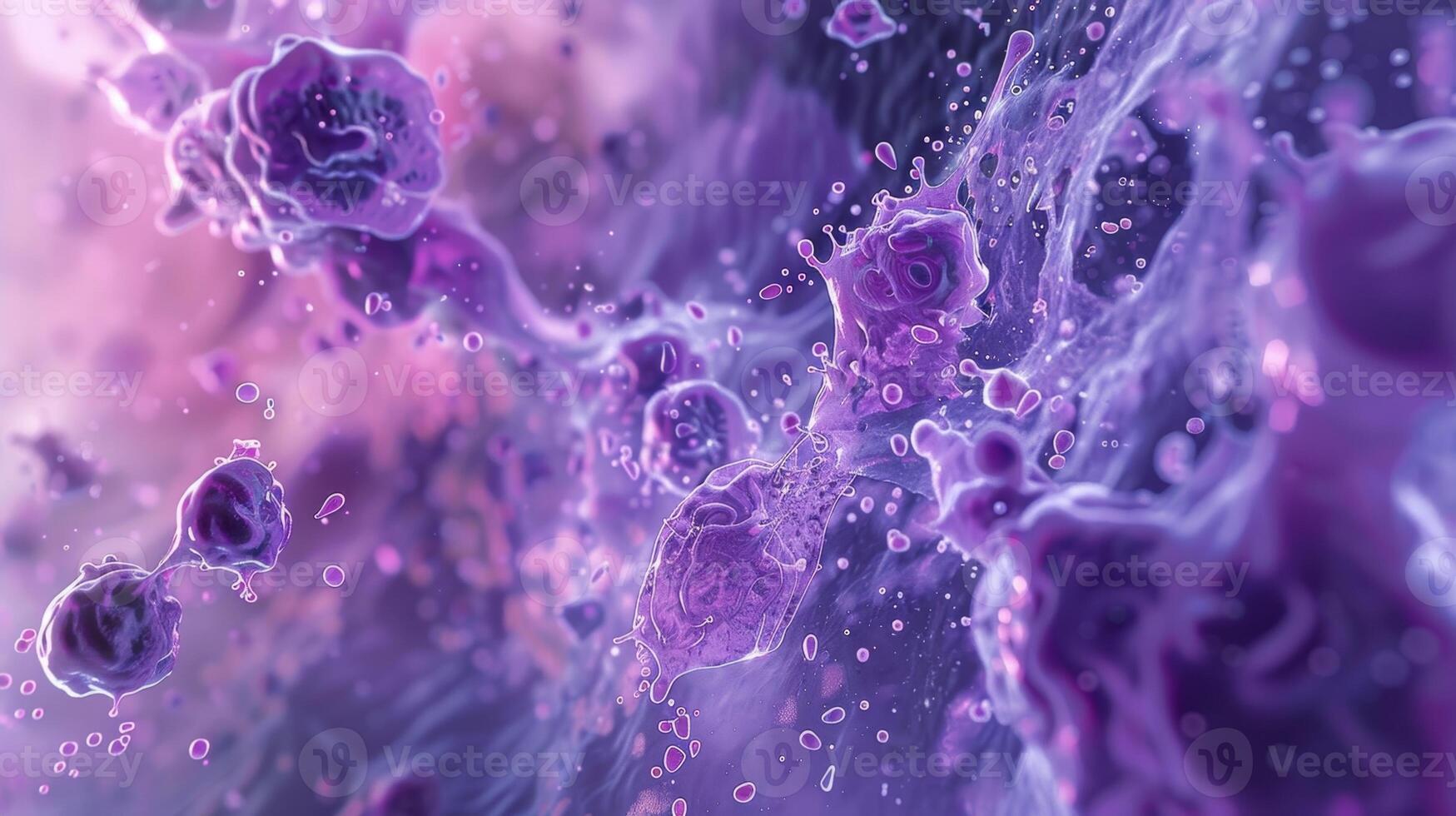 Small lipid droplets escaping the cell through exocytosi photo