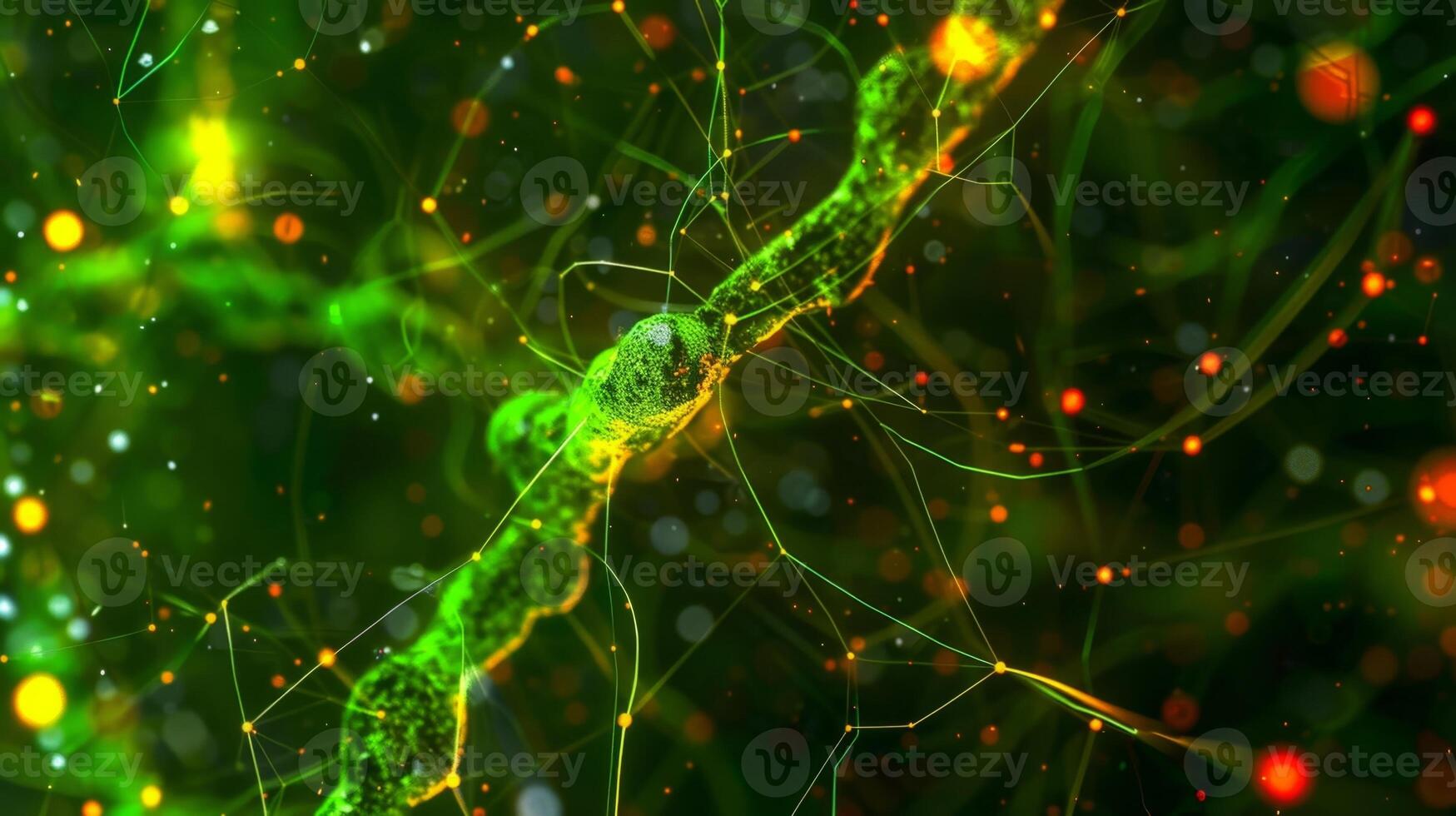 A microtubule network interconnecting tight junctions between cells facilitating the exchange of signaling molecules and nutrients photo