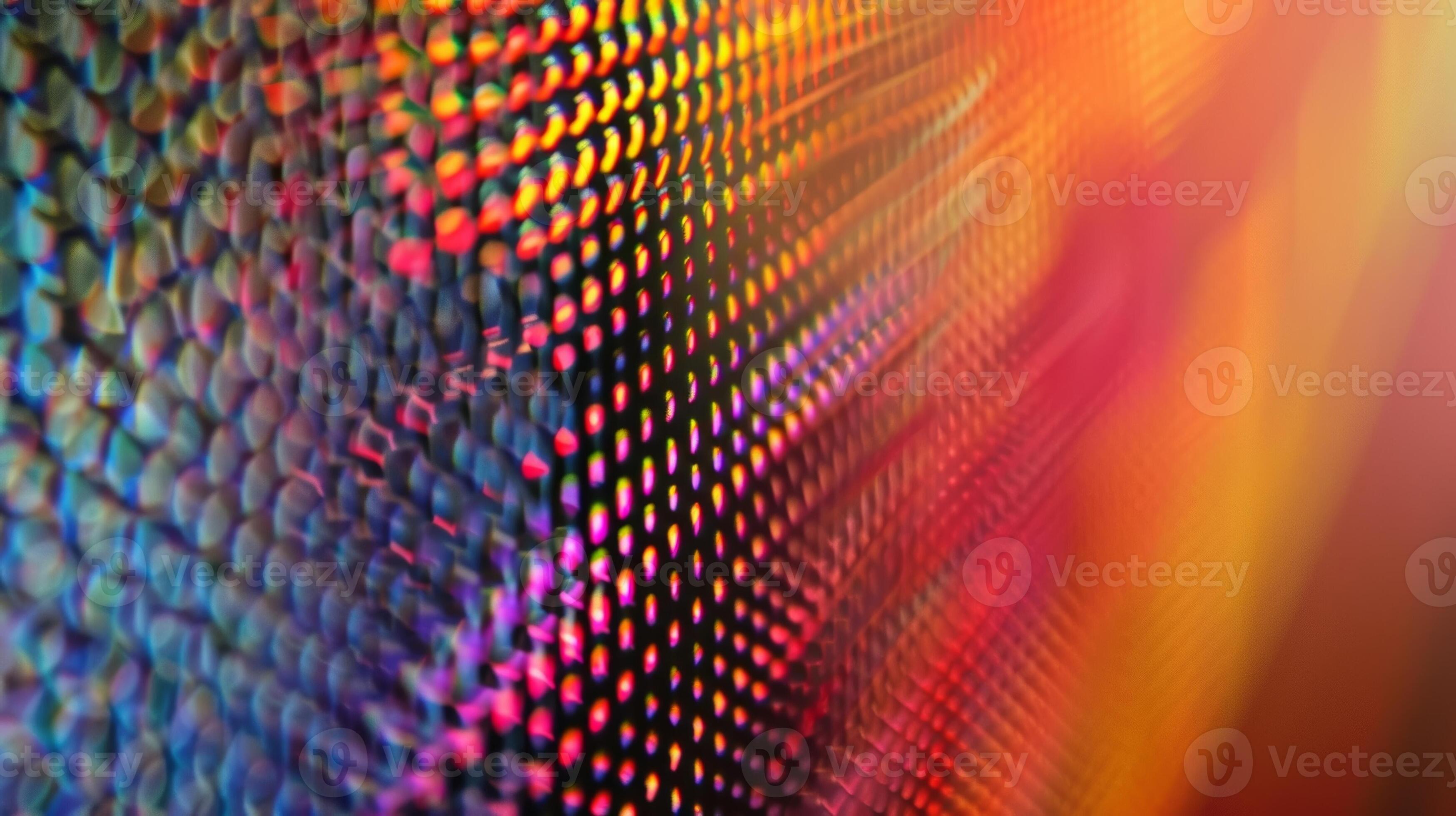 A highresolution image of a quantum dot display zoomed in to reveal the