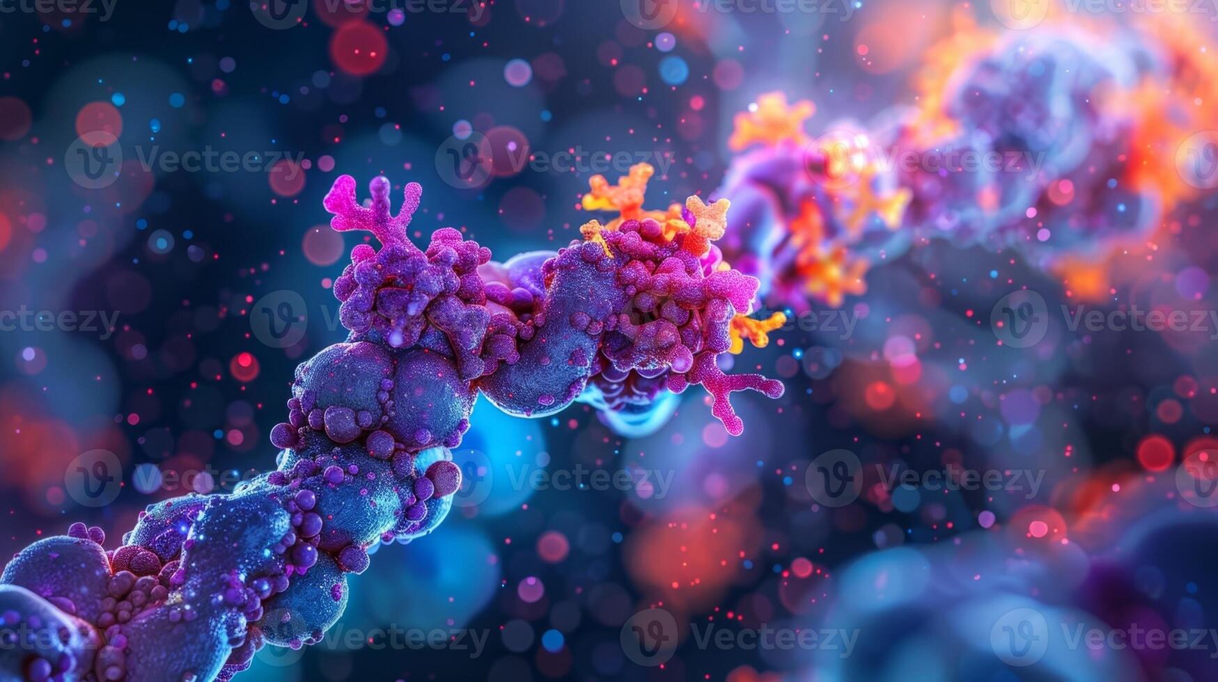 High resolution image of a receptor protein changing shape upon binding to a neurotransmitter photo