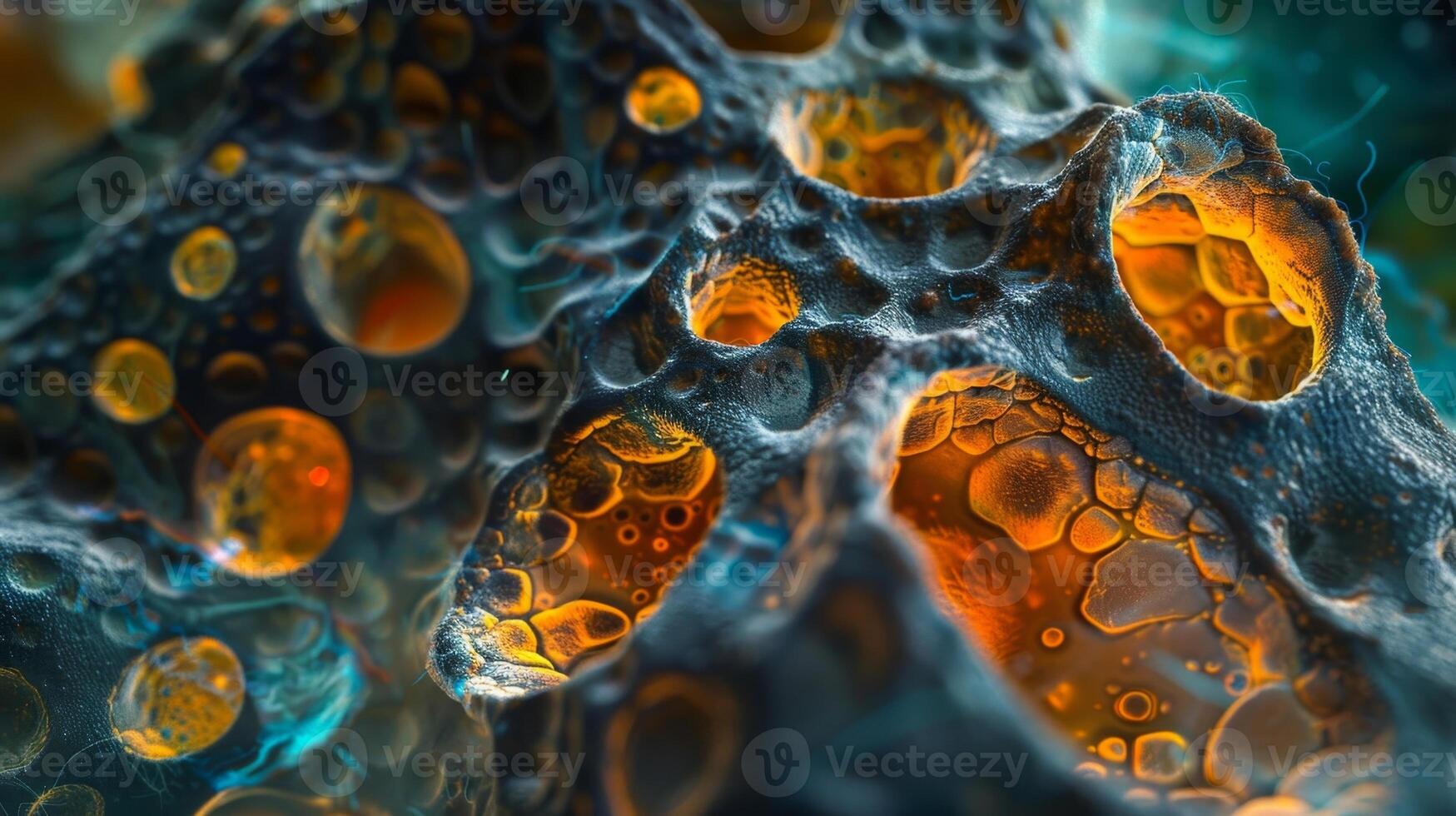 Tiny portal triads can be seen lining the walls of the liver sinusoids facilitating the exchange of nutrients and waste products photo