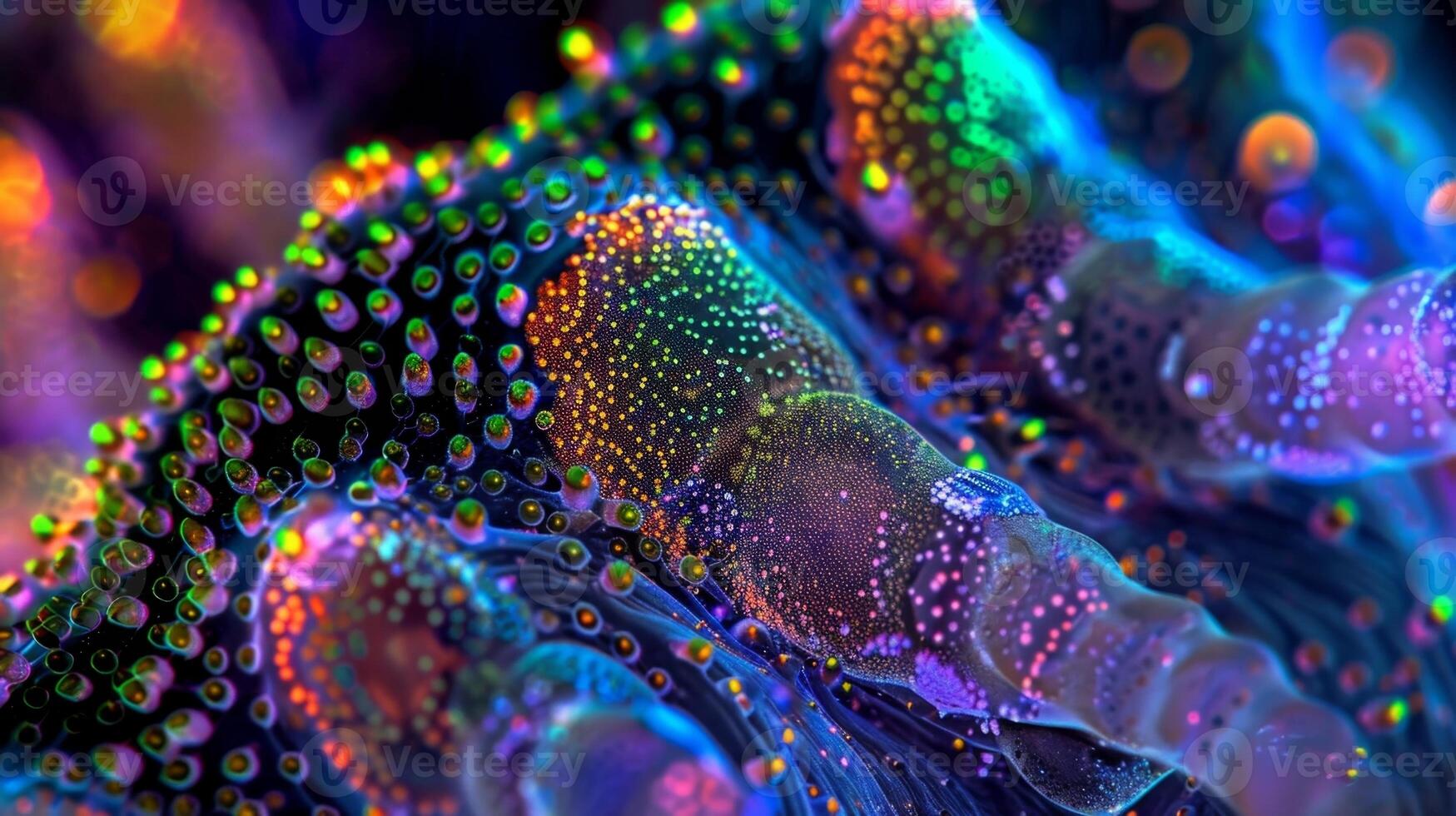 The cone cells stand out in this microscopic image dotted with tiny dots that allow them to pickup minute differences in light photo