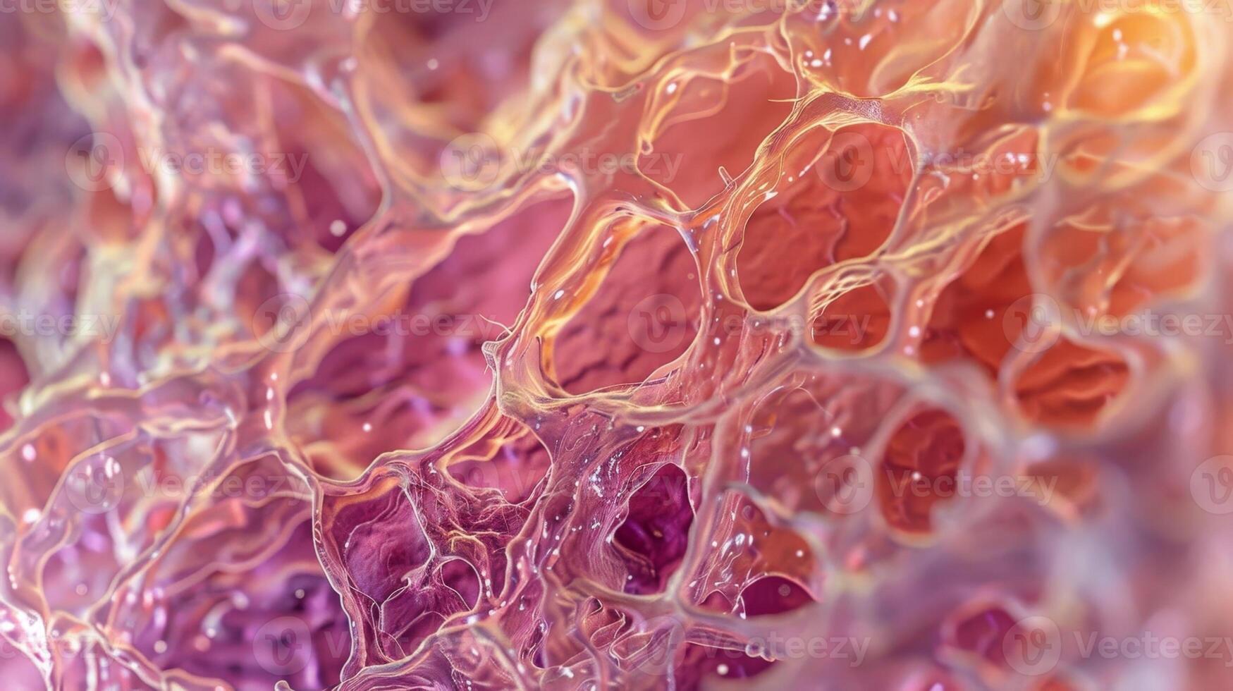 A high magnification image exhibits the unique tubular structure of eccrine sweat glands allowing for efficient sweat production and release photo