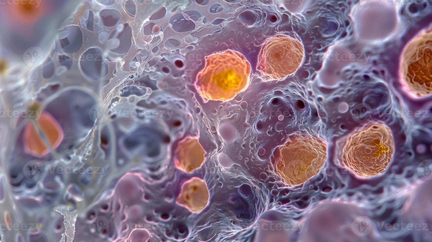 A detailed view of individual eccrine glands shows the presence of sweatproducing cells known as myoepithelial cells photo