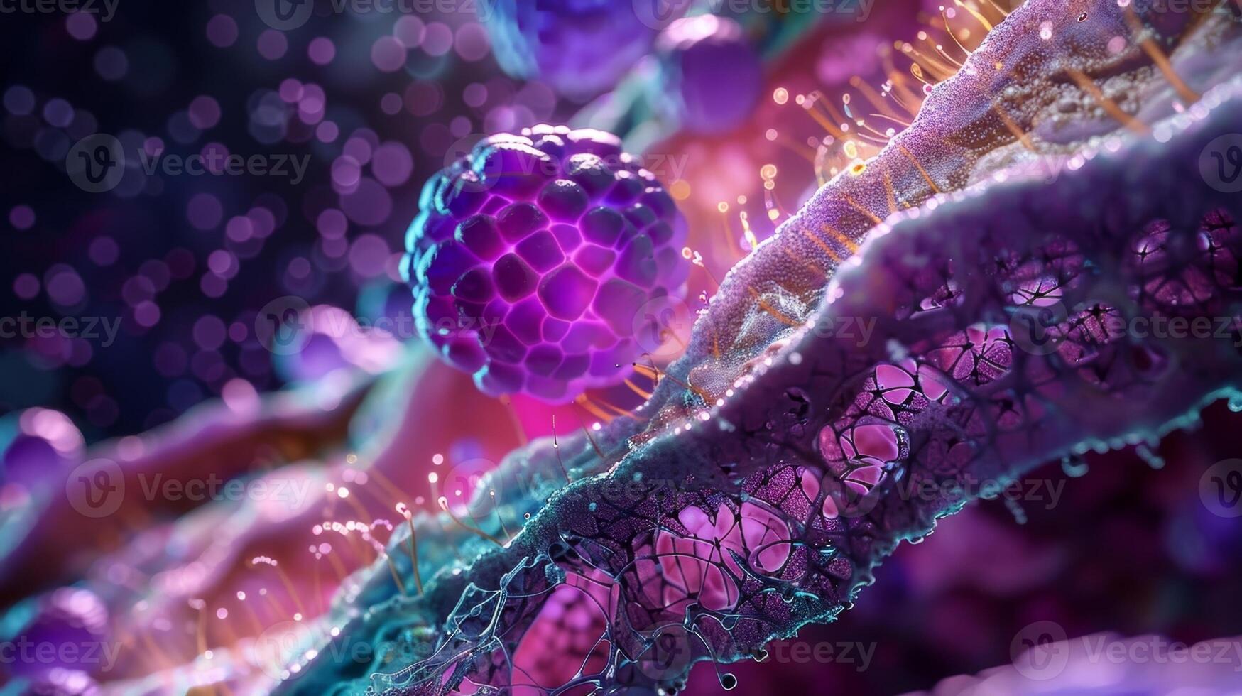 Ries dotting the endoplasmic serving as the site for protein synthesis in the cell photo