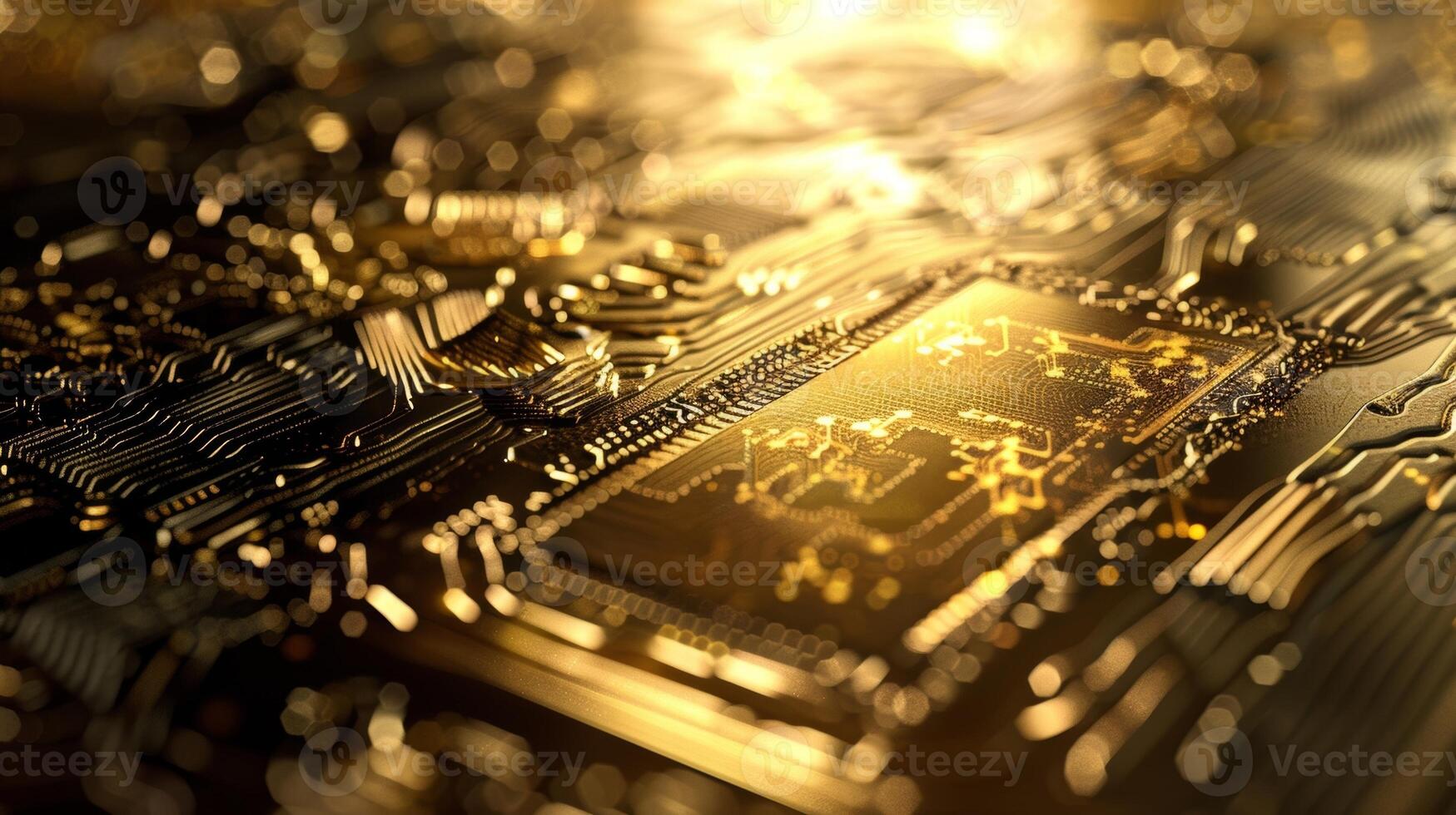 With a shiny and flawless appearance this microchip texture looks like a work of art made up of delicate and precise details photo