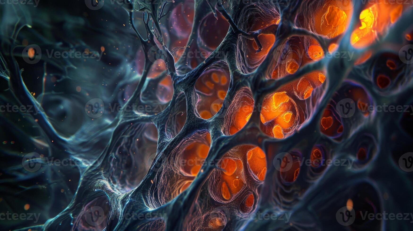 A stunning view of cardiac muscle cells in the human heart displaying their resilience and ability to withstand constant contraction photo
