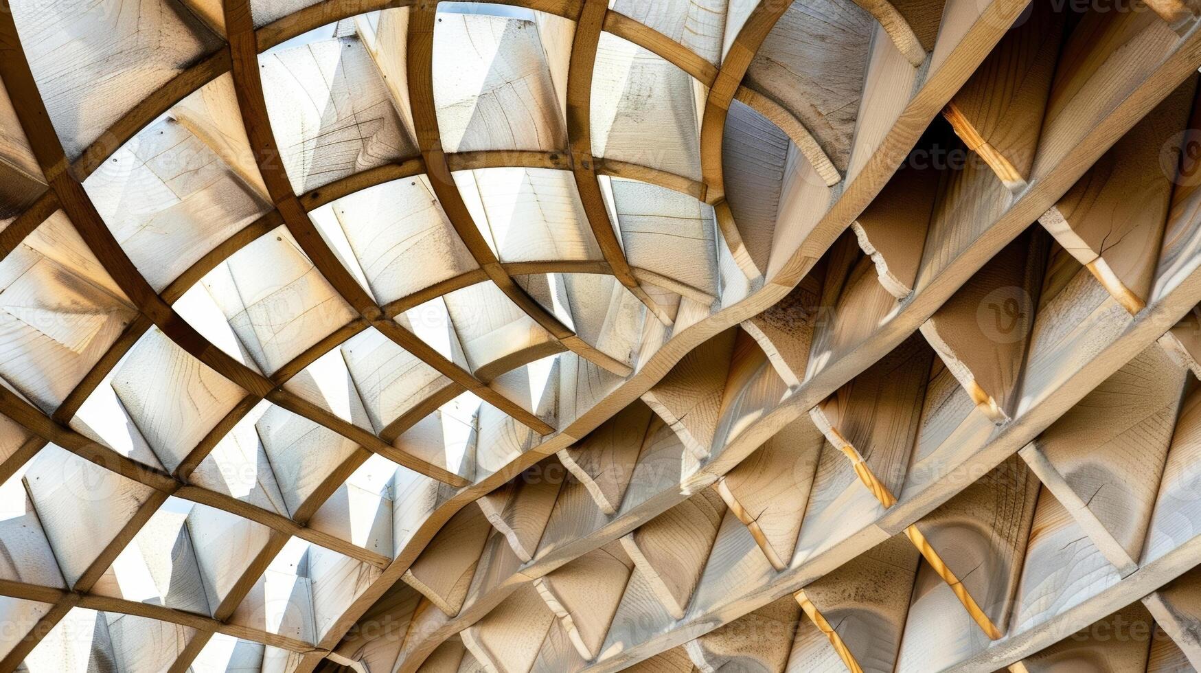 Curved Intersections A curve in the lattice structure is highlighted in this texture where it intersects with another curved piece creating an interesting contrast of lines and shapes photo