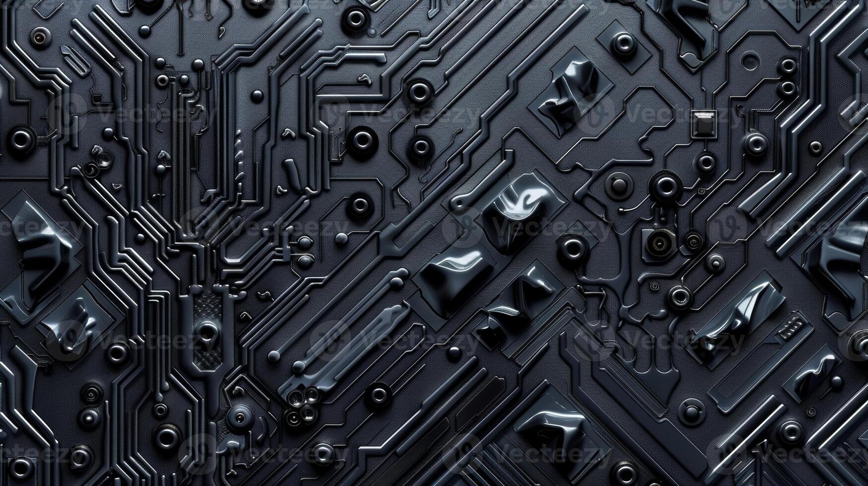 The embossed design on the casing resembles a futuristic circuit board creating a sleek and modern aesthetic photo