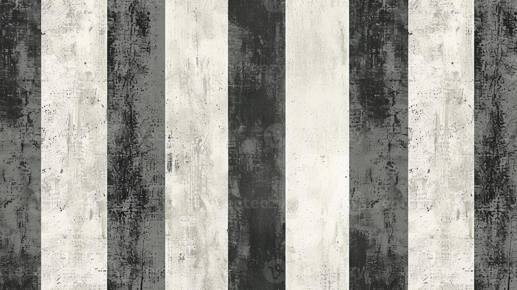 A bold and contemporary wallpaper with a minimalist pattern of thin vertical black and white stripes on a textured gray background creating a chic and statementmaking look photo