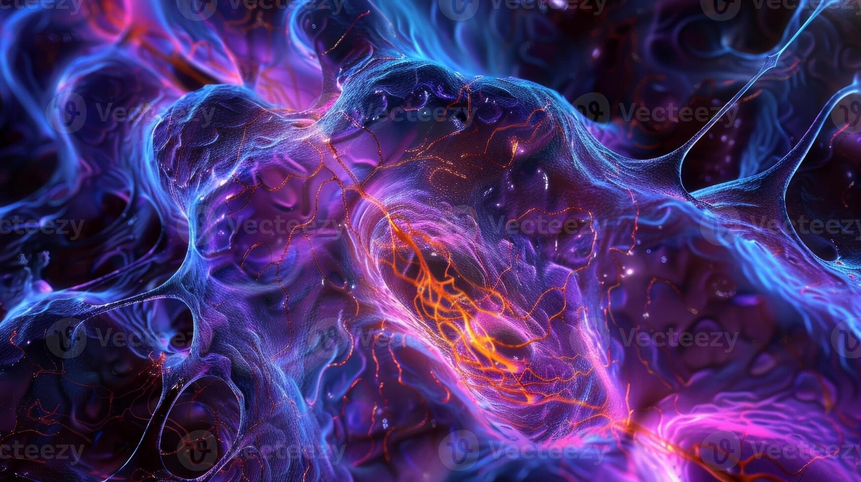 The cellular machinery of a contracting cardiac muscle cell with myofibrils and sarcomeres clearly visible photo