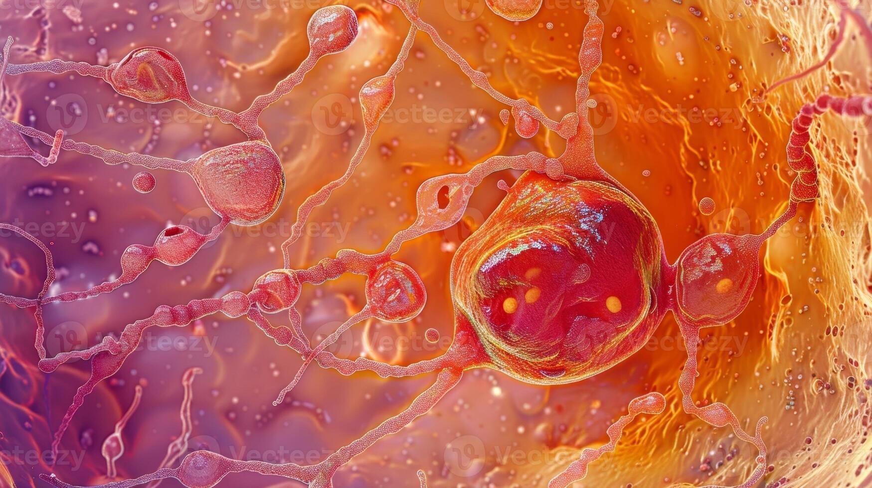 A micrograph of the female pronucleus the nucleus of the ovum that contains genetic material and is involved in fertilization photo